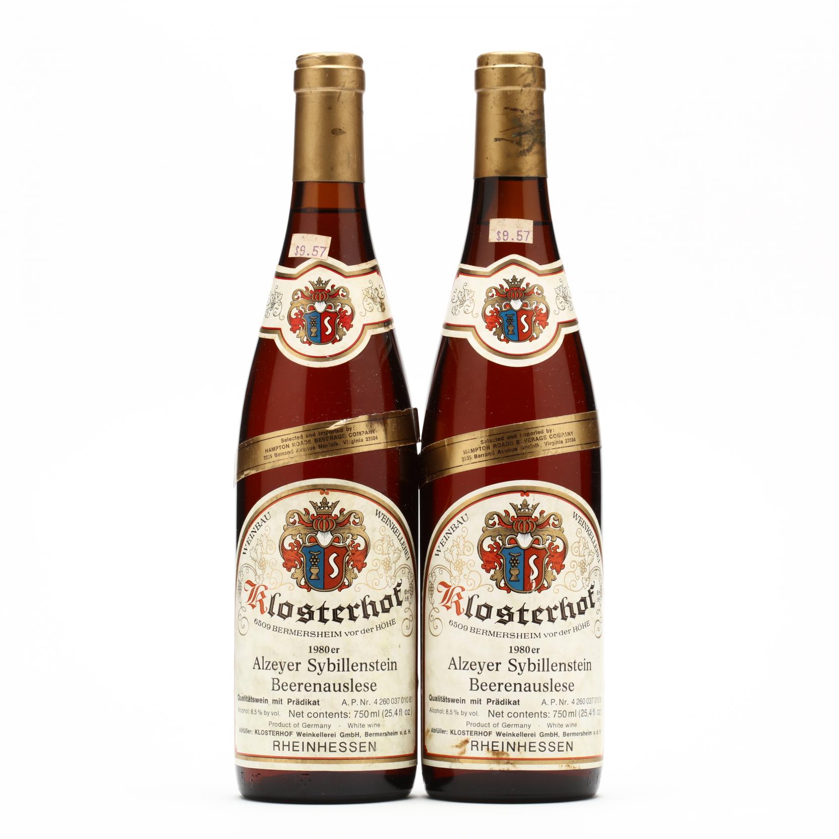 Beerenauslese - Vintage 1980 (Lot 4133 - The July Wine AuctionJul