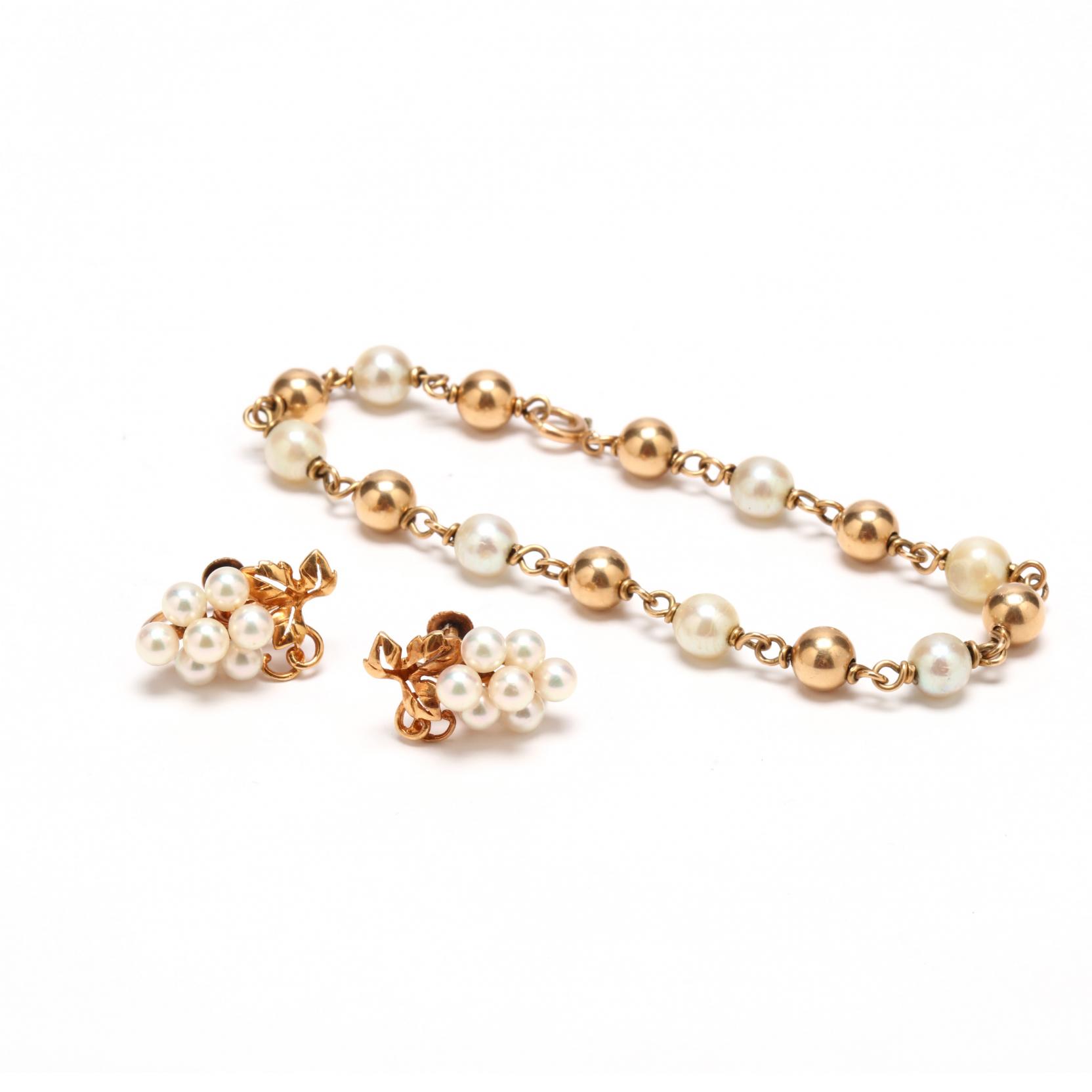 two-gold-and-pearl-jewelry-items