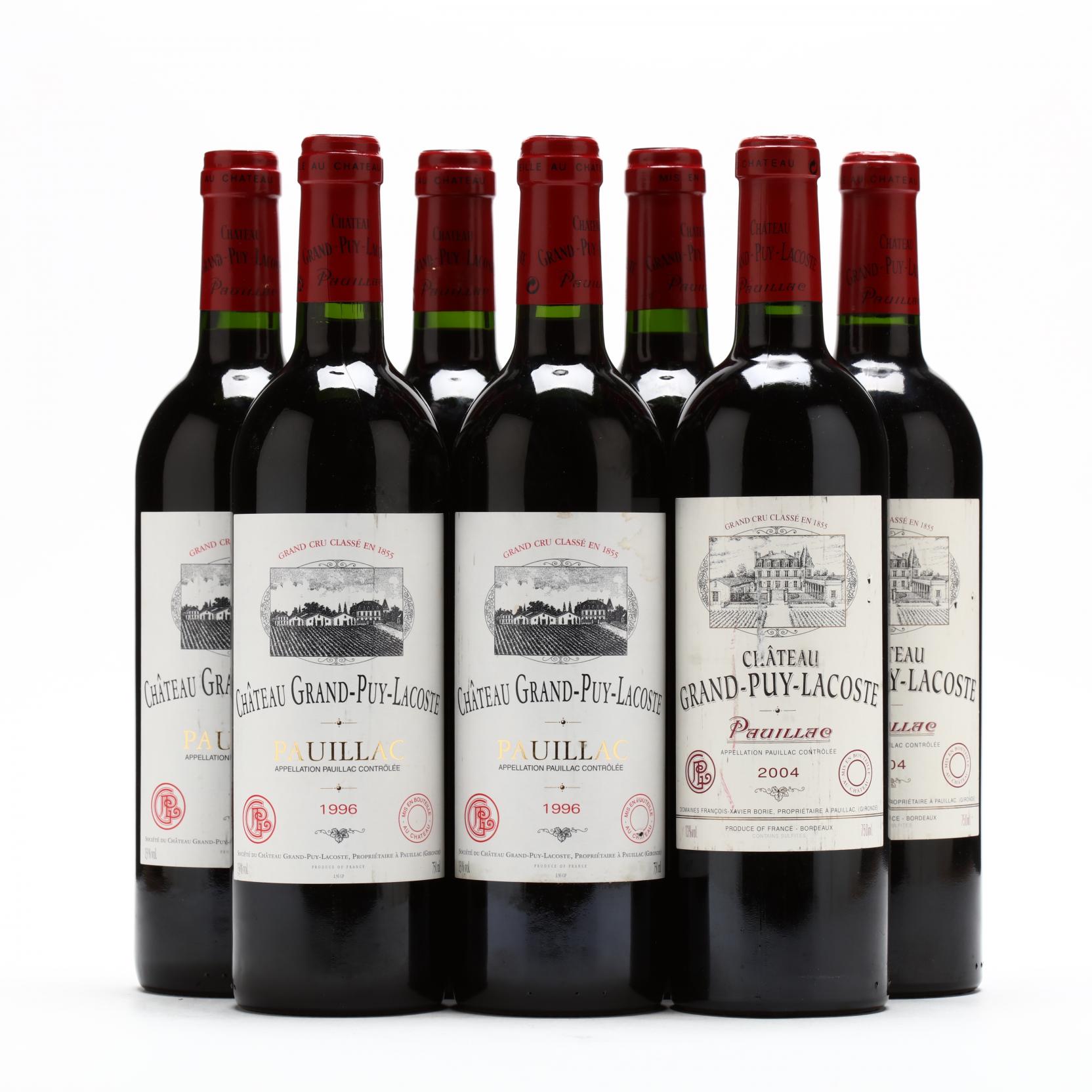Forurenet Bule efterklang 1996 & 2004 Chateau Grand Puy Lacoste (Lot 5654 - Single-Owner Wine  Collection of the late Richard C. Siskey and Diane Siskey presented by Iron  Horse Auction Co. and Leland Little AuctionsSep 22, 2017, 10:00am)