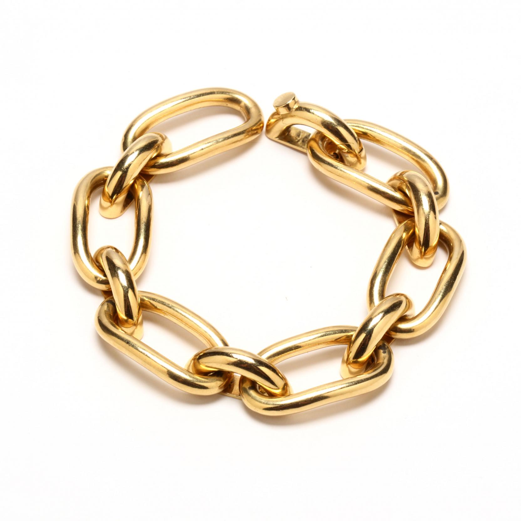 18kt-gold-bold-link-bracelet-italy