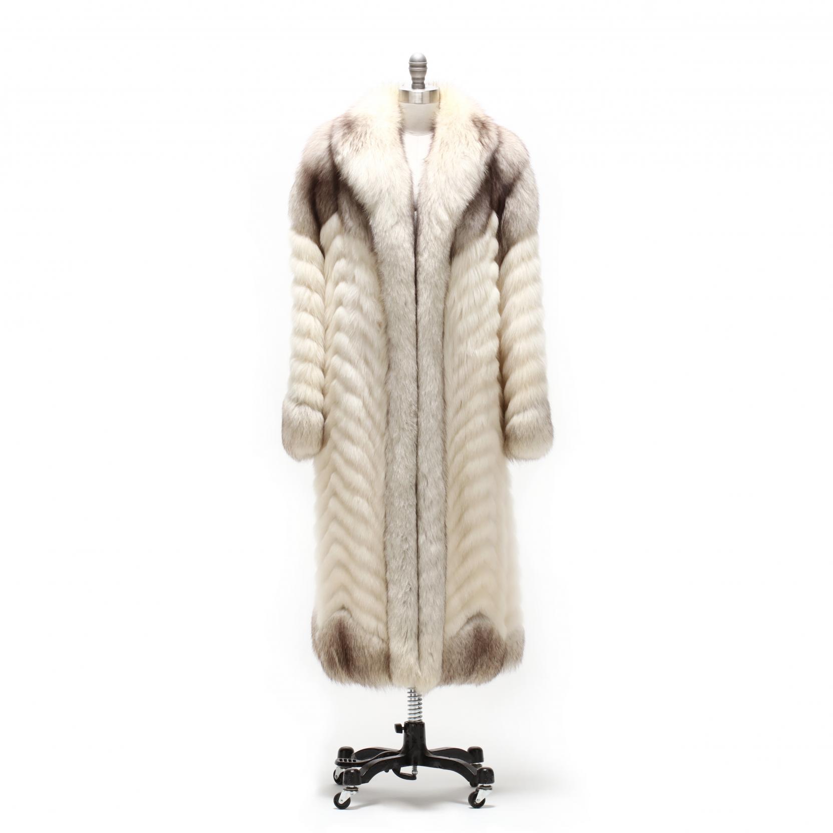 Treat Ürself fox fur coat Authentic Treat Urself Fox Fur Coat Outerwear Gray Brown