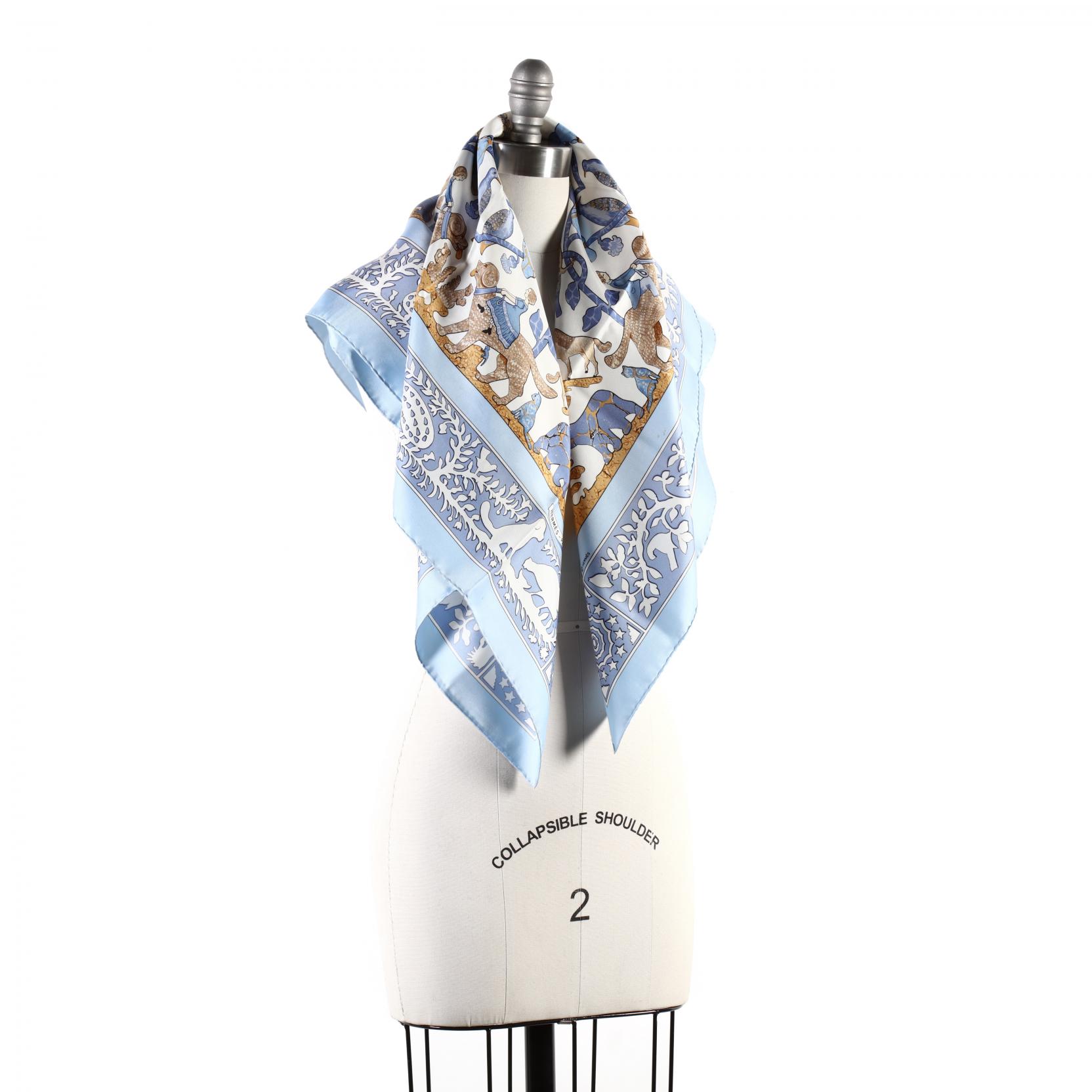 HERMES シルクスカーフ EARLY AMERICA aq12373 Silk Scarf, 