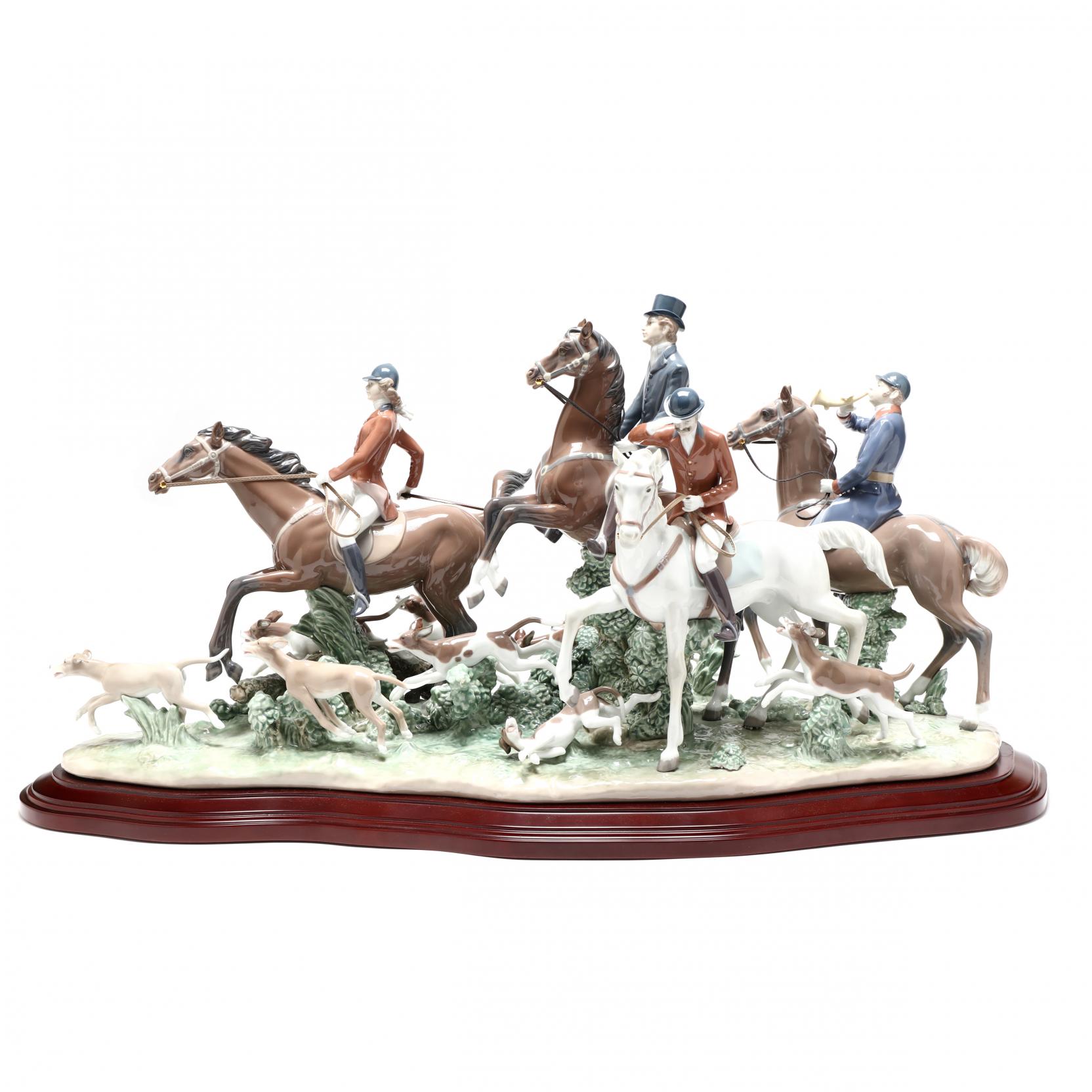 LITTLE 展示品 Lladro Limited Edition Fox Hunt 01005362 (Lot 1009 - The
