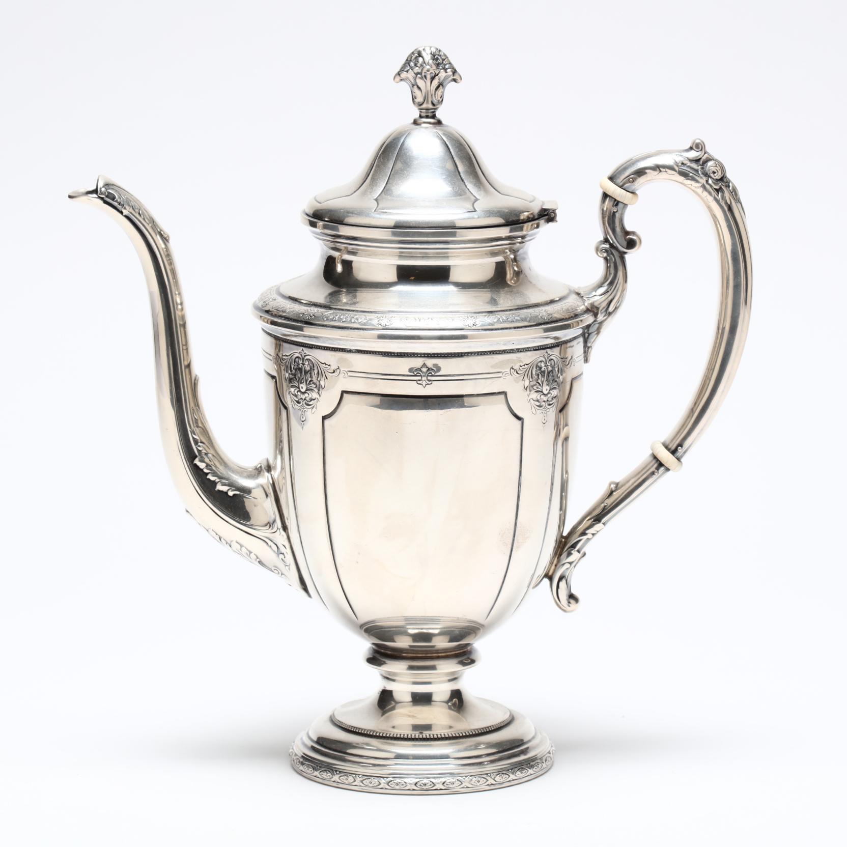 Towle King Louis XIV Sterling Silver 6.5 Pint Coffee/Tea Pot
