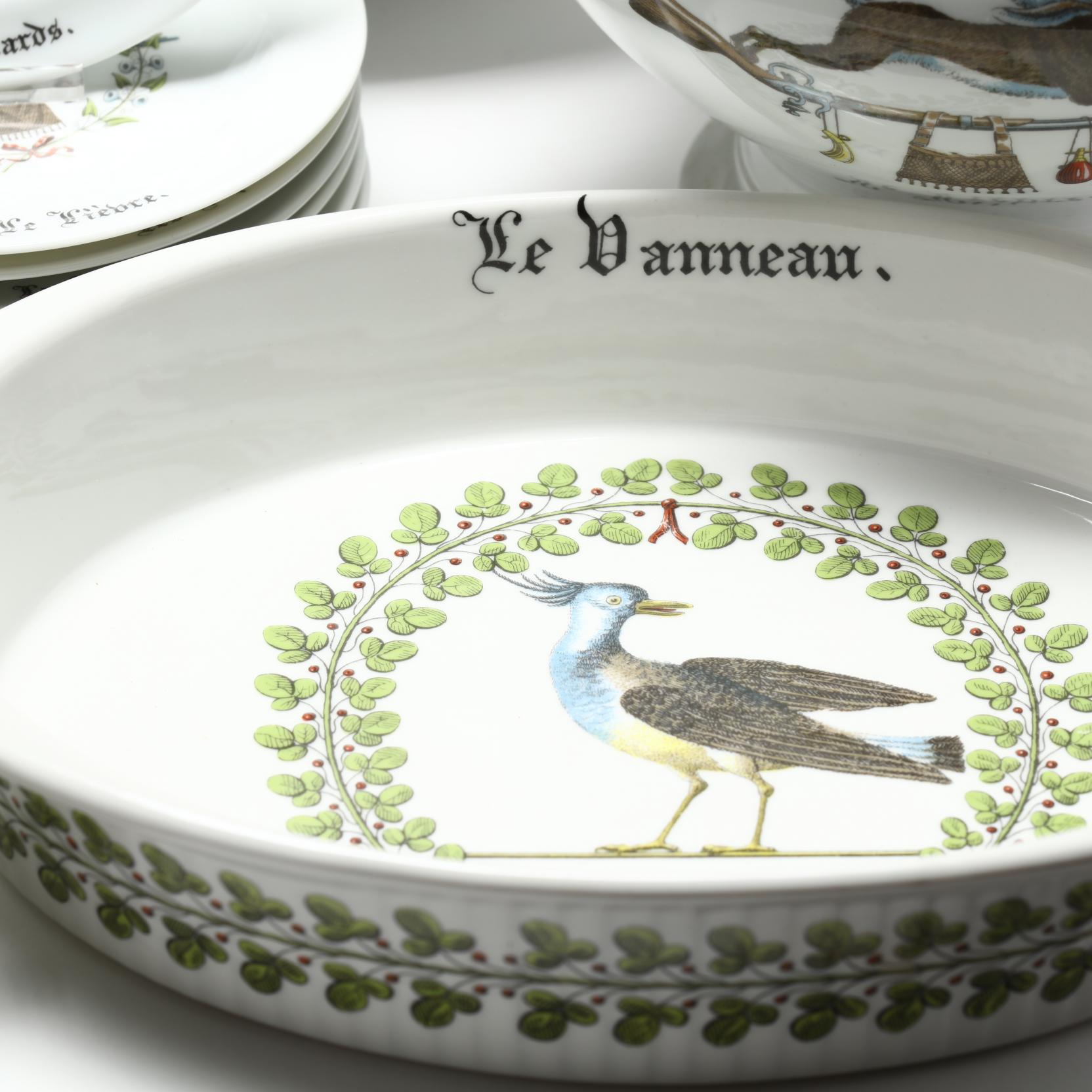 Porcelaine D´Auleuil Décor Chambord Durchm 23 cm Höhe 3,7 Suppenteller No9/1 