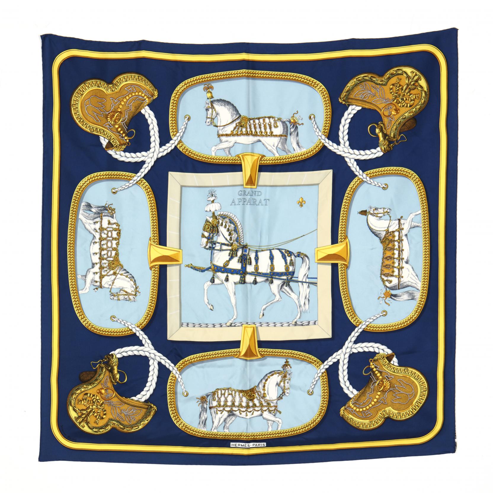 Silk Scarf, Grand Apparat, Hermes (Lot 3013 - Fashion &amp