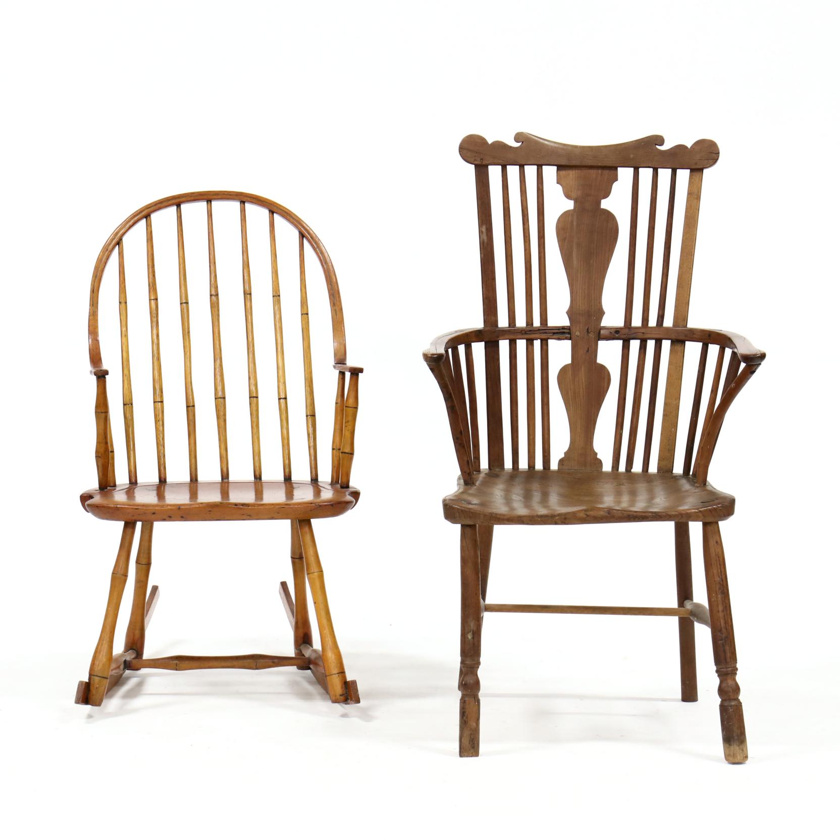 two-antique-windsor-chairs