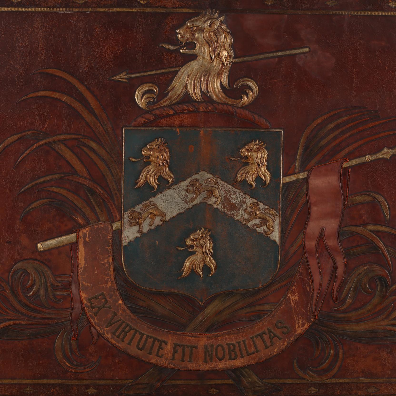 An Antique Heraldic Wall Hanging With Coat-of-Arms (Lot 272