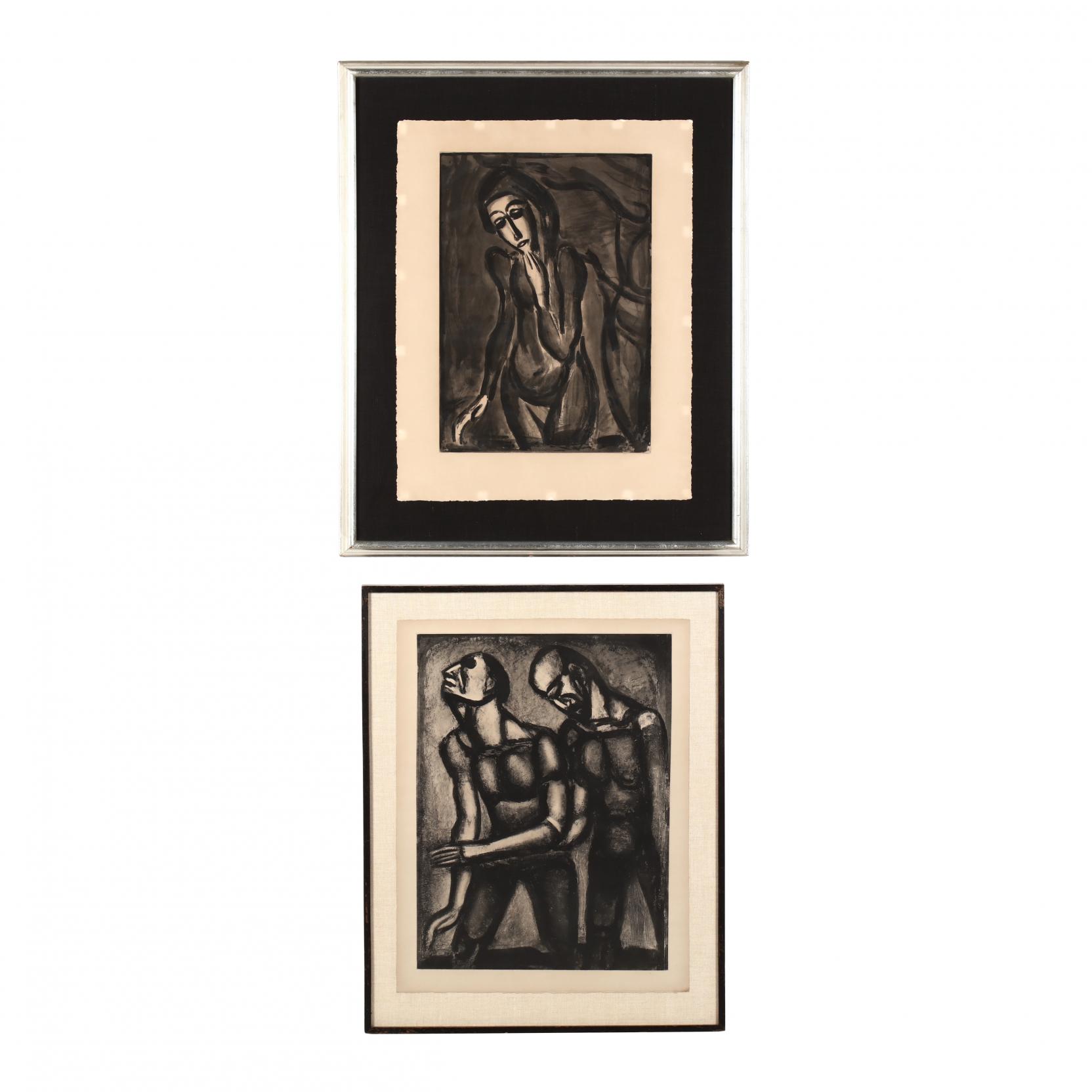 Georges Rouault (French, 1871-1958), Two Works from Miserere