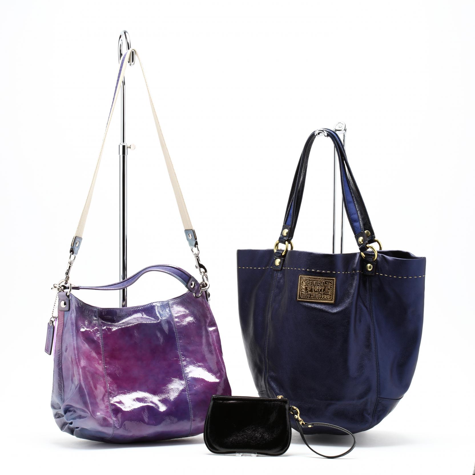 COACH Coach Poppy 2way Shoulder Bag Signature Purple | eBay