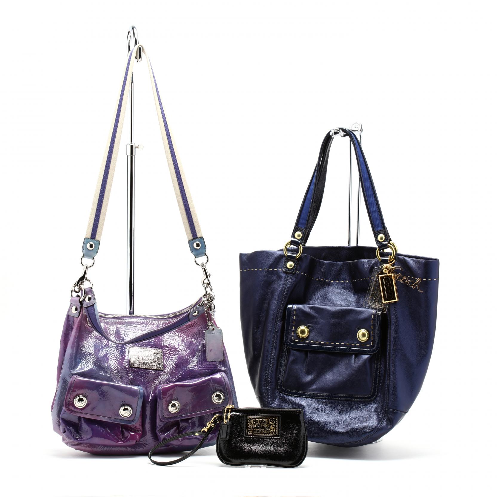 バッグ Coach Poppy Shoulder Bag 2way Purple COACH poppy 2way sequin Shoulder Bag Purple Signature | eBay