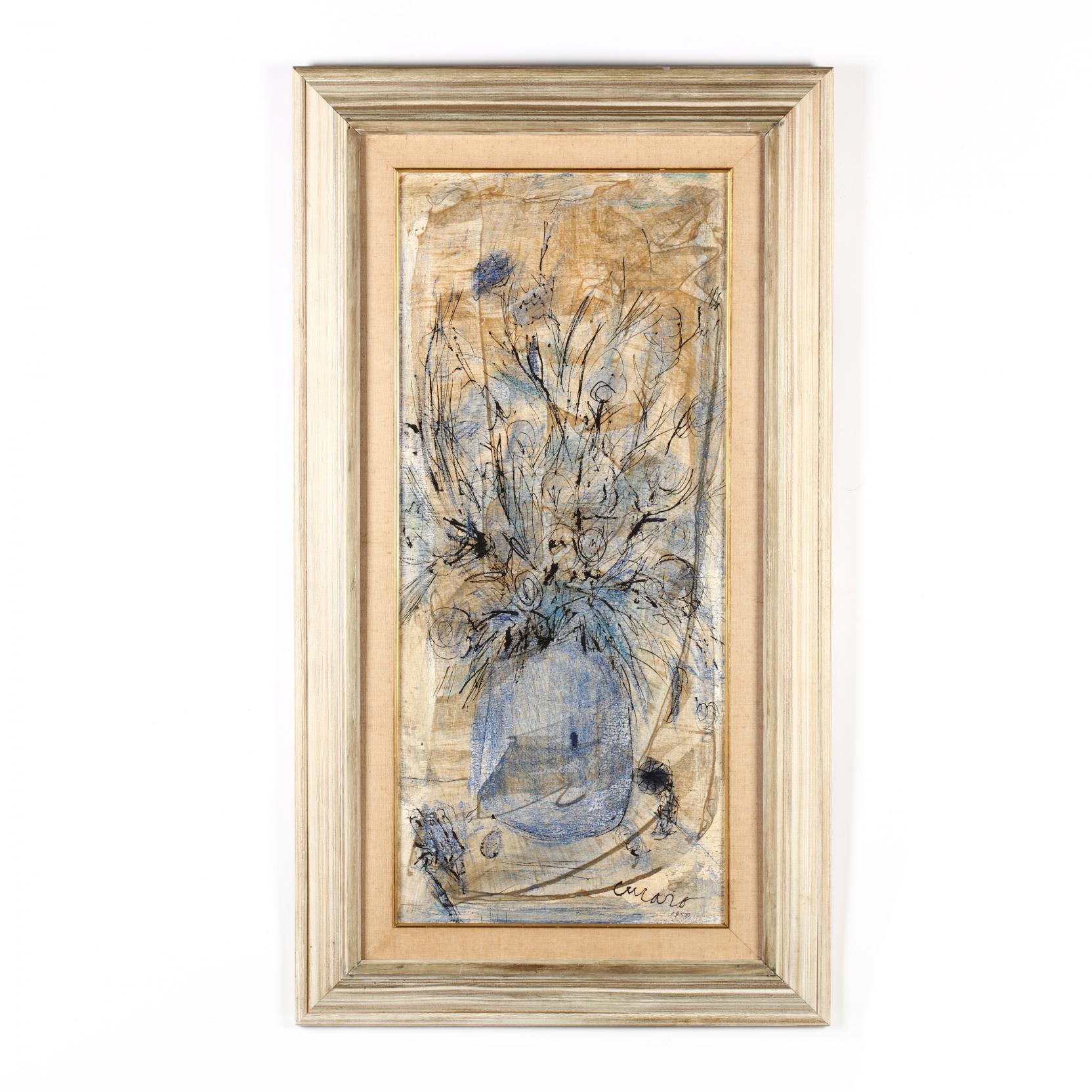 Pascal Cucaro (CA/OH, 1915-2004), Still Life in Blue (Lot 1153