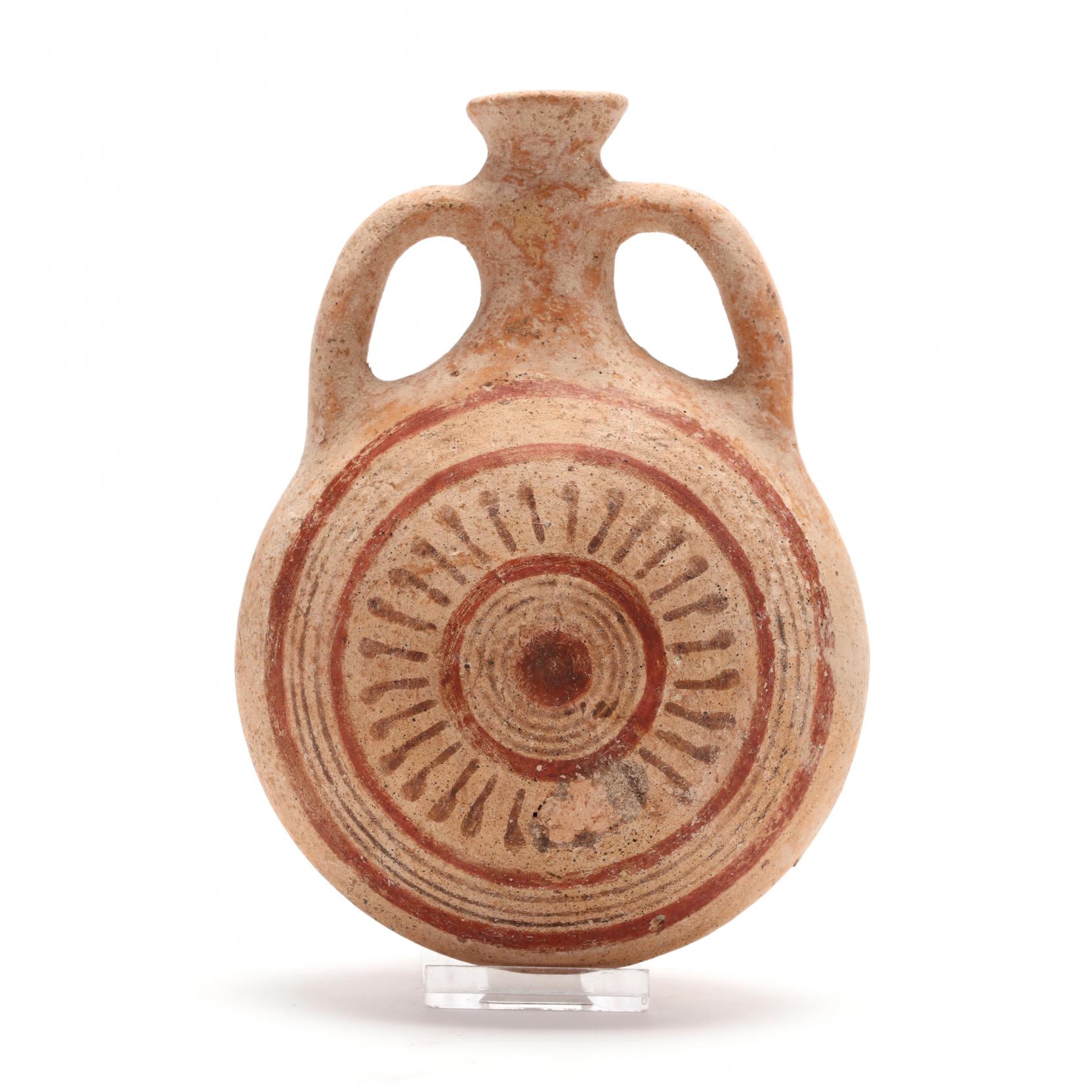 Cypriot Late Bronze Age Pilgrim Flask (Lot 2259 - A Single-Owner