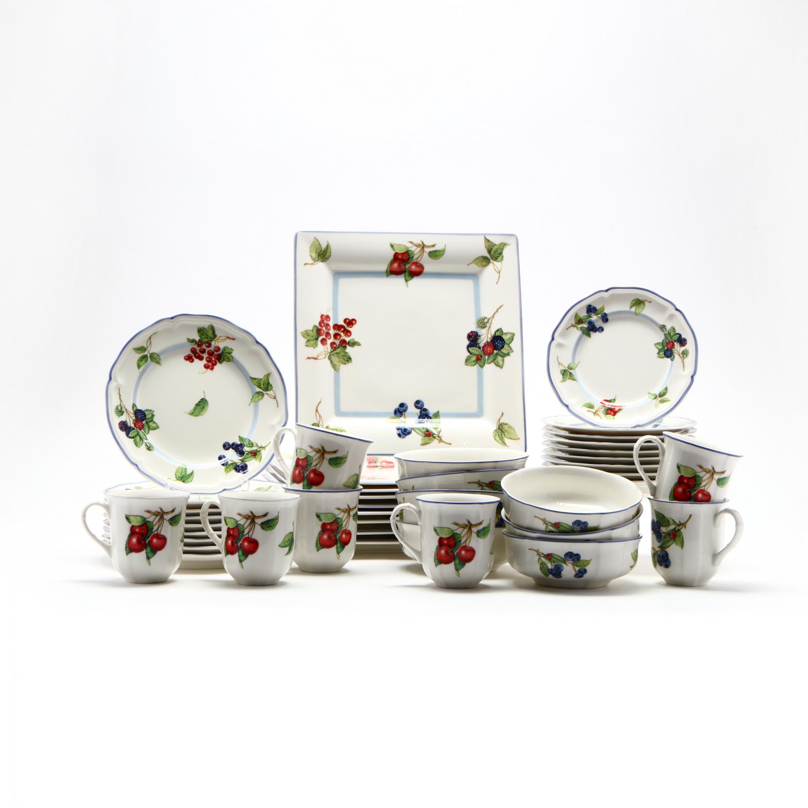 Villeroy and Boch Cottage Dinner Service for Nine Lot 687 19th Annual Memorial Day AuctionMay 28 2018 9 00am