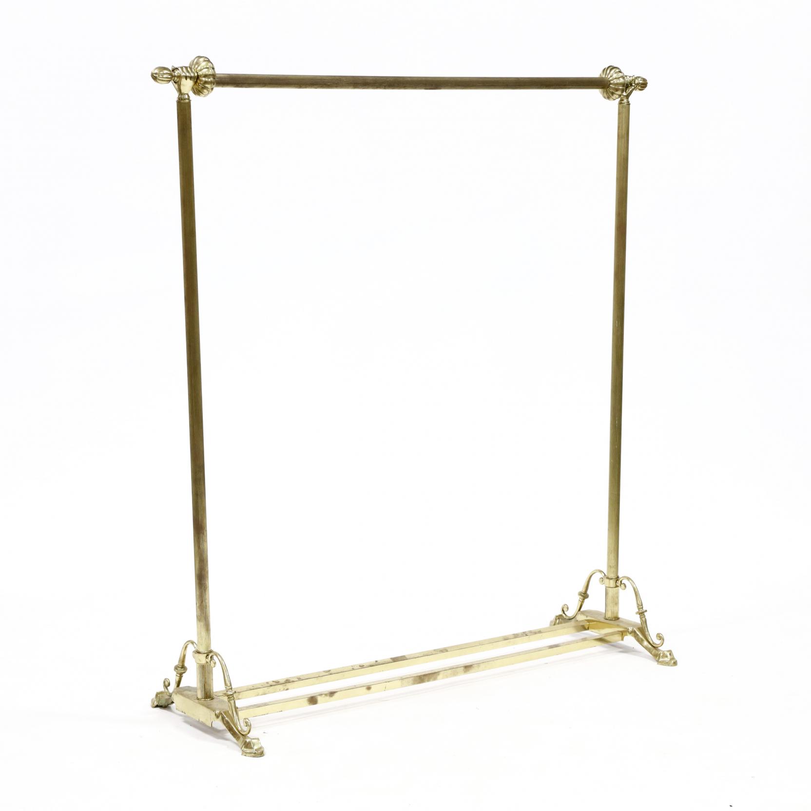 Vintage Brass Clothing Rack (Lot 437 - Mid-Summer Gallery AuctionJul 21,  2018, 9:00am)