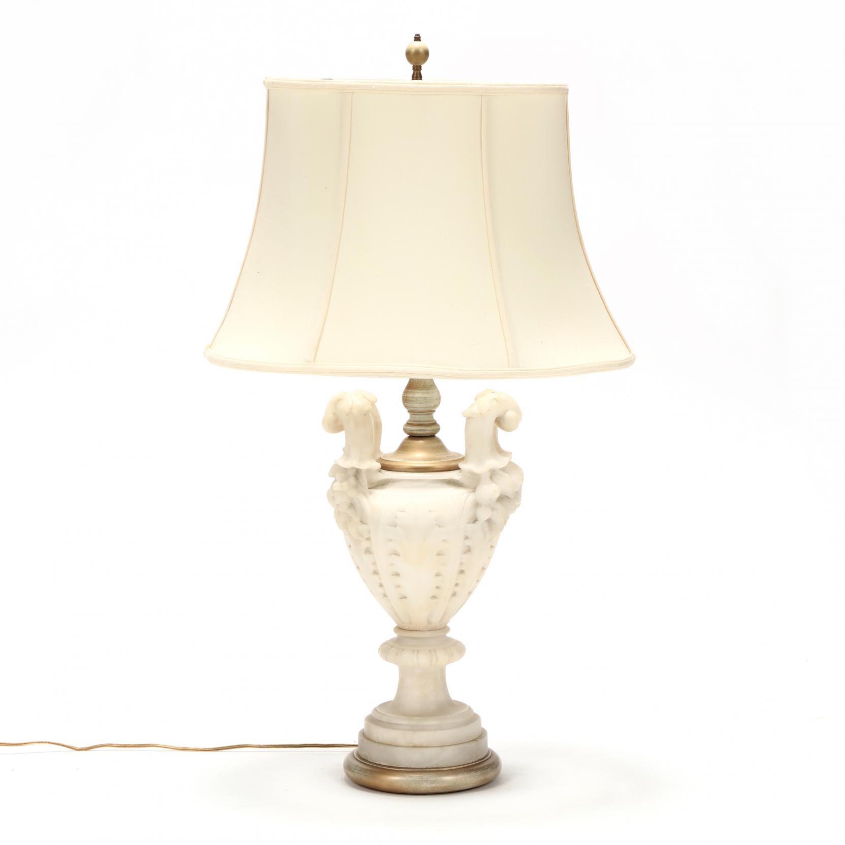 classical-style-carved-alabaster-urn-form-table-lamp
