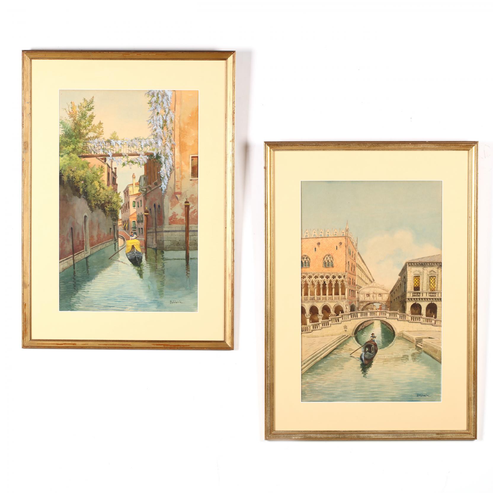 a-pair-of-vintage-venetian-watercolors