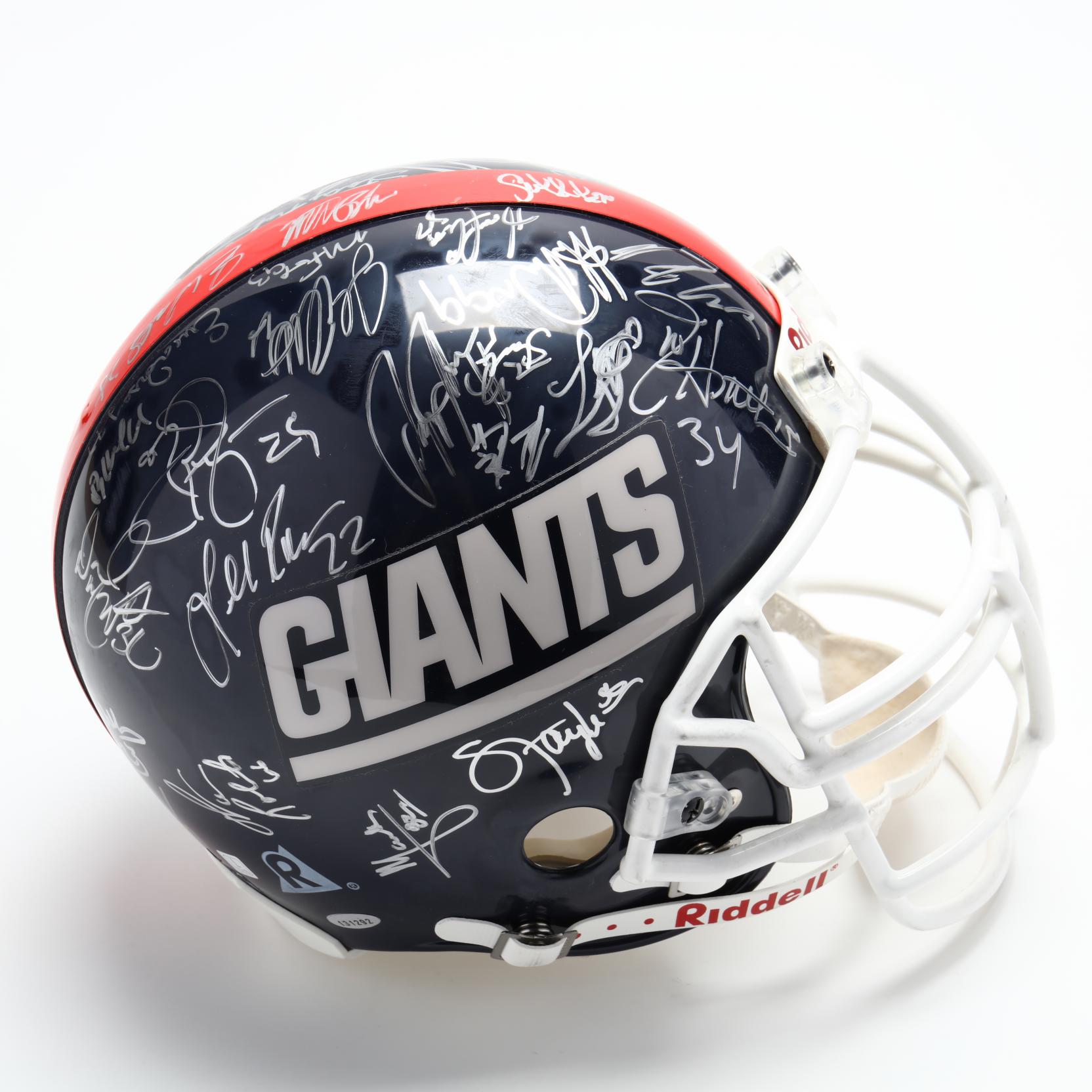 1990-91 Super Bowl Champions New York Giants Helmet with COA (Lot 1217 -  Single-Owner Sports Memorabilia CollectionOct 26, 2018, 1:00pm)