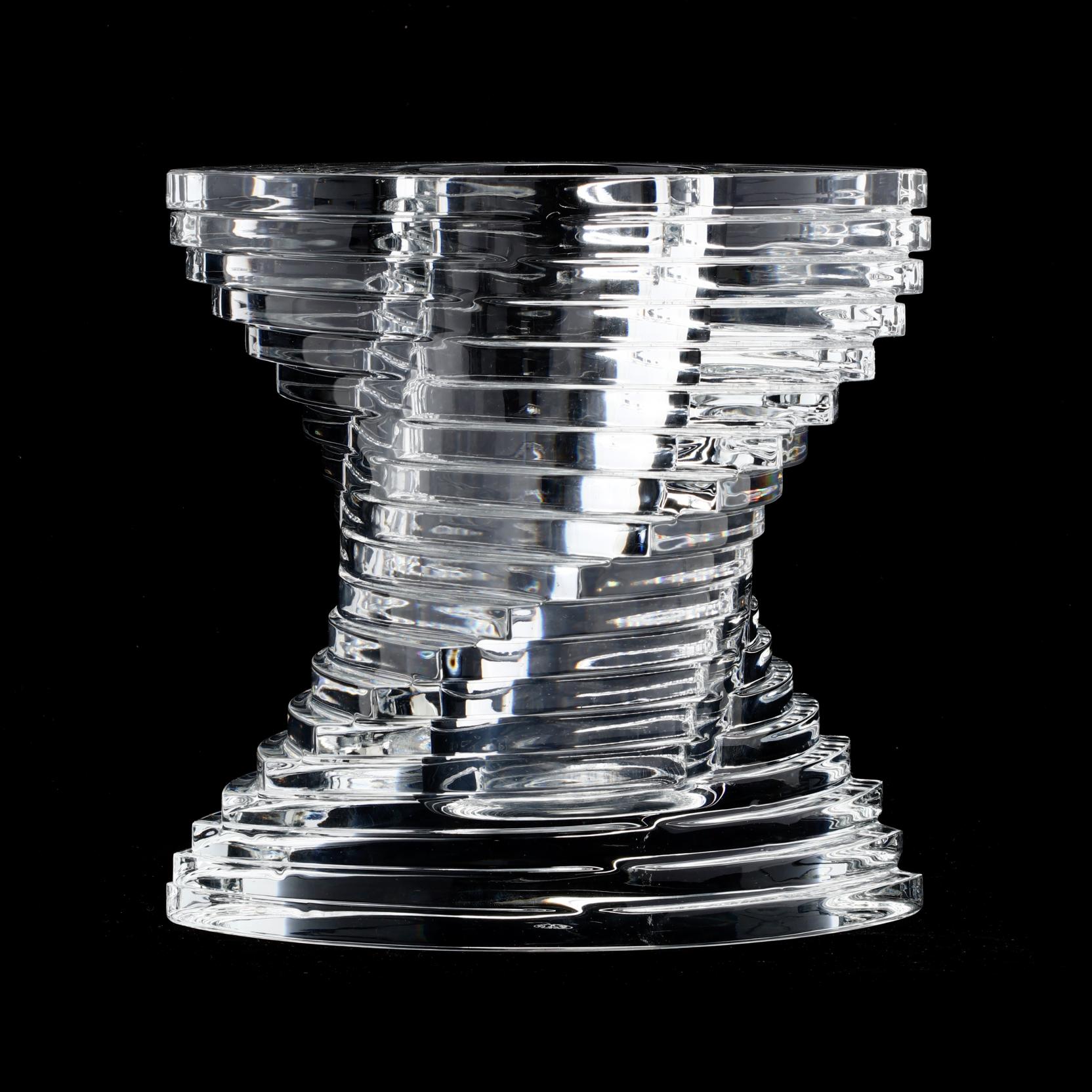 Baccarat Crystal Twist Vase (Lot 545 - End-of-Summer Gallery