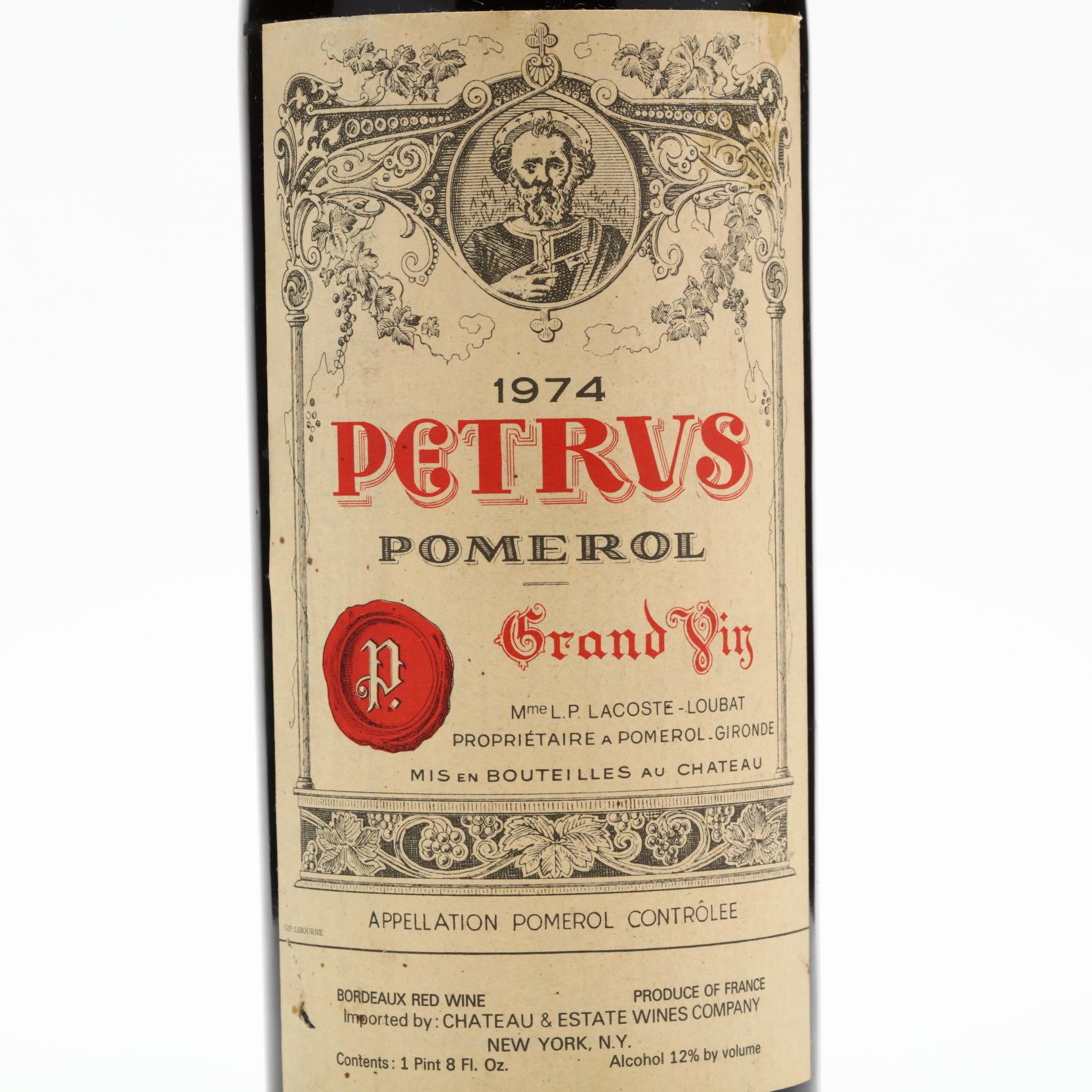 Chateau Petrus 1974 at World Wine & Whisky - World Wine & Whisky