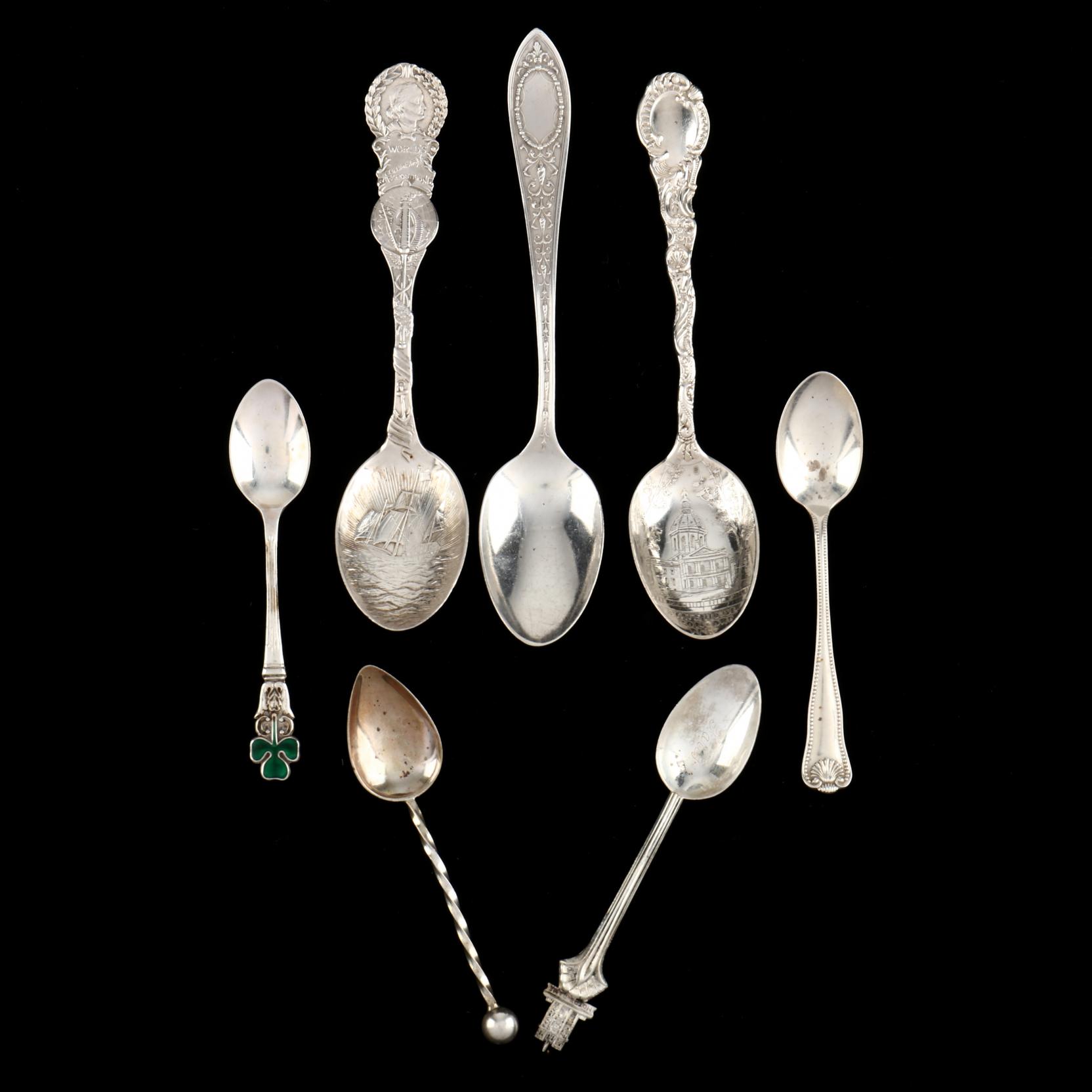 Seven Sterling Silver Spoons (Lot 5050 - Collection of Sterling