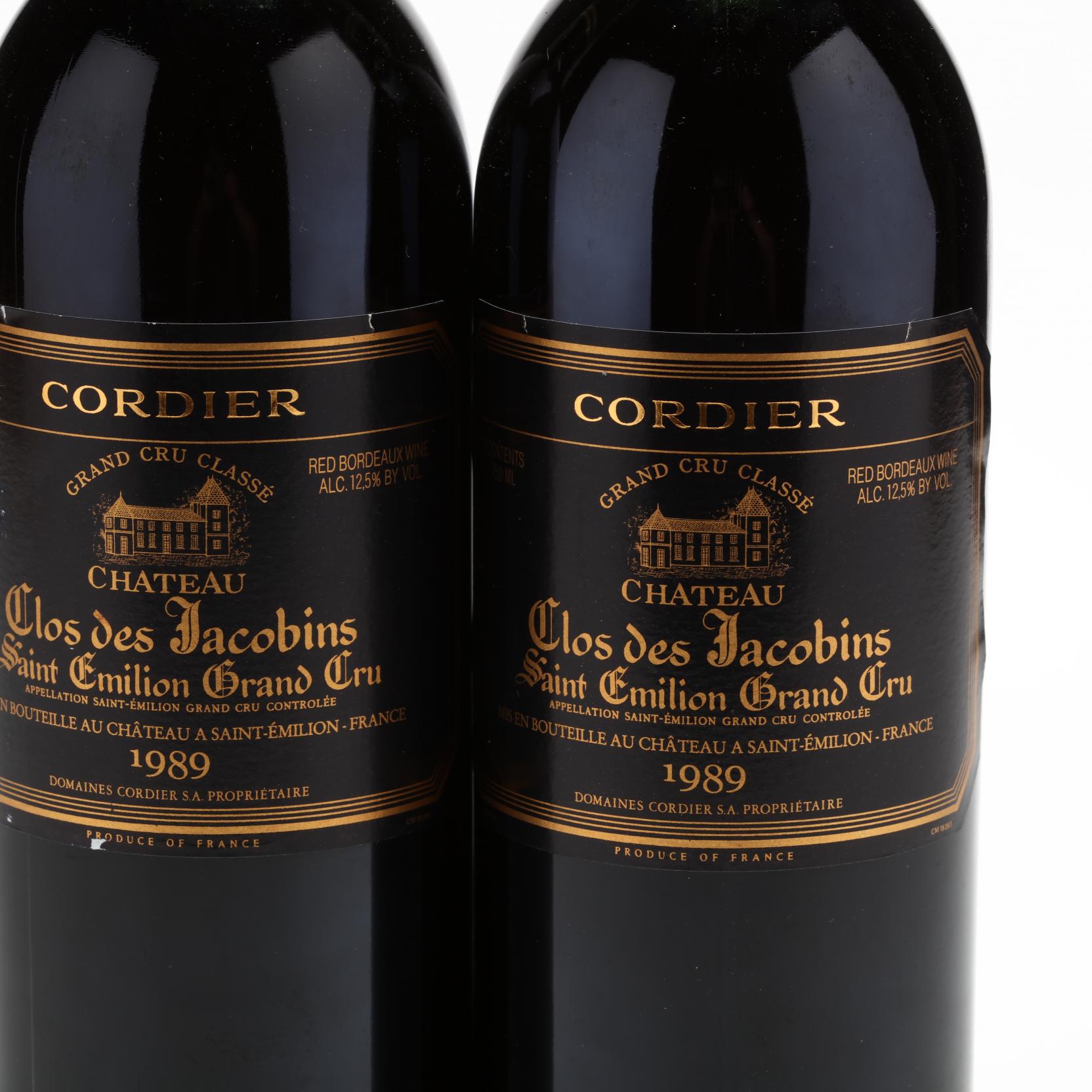 Chateau Clos des Jacobins - Vintage 1989 (Lot 5035 - Online