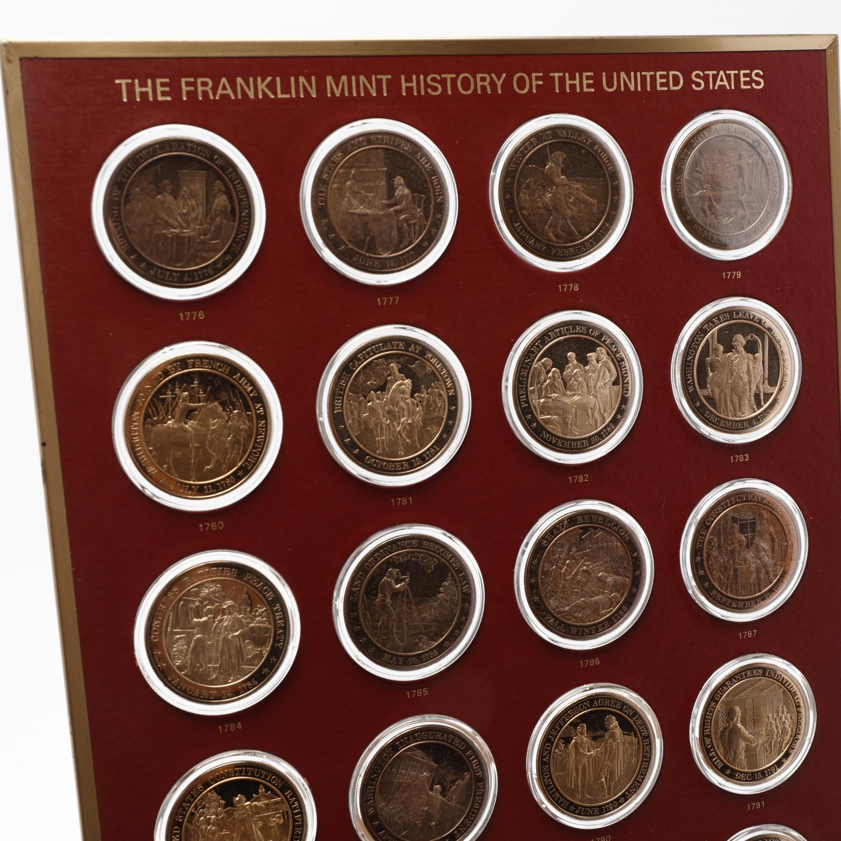 Franklin Mint Bicentennial Set of 200 Bronze Medallions (Lot 304