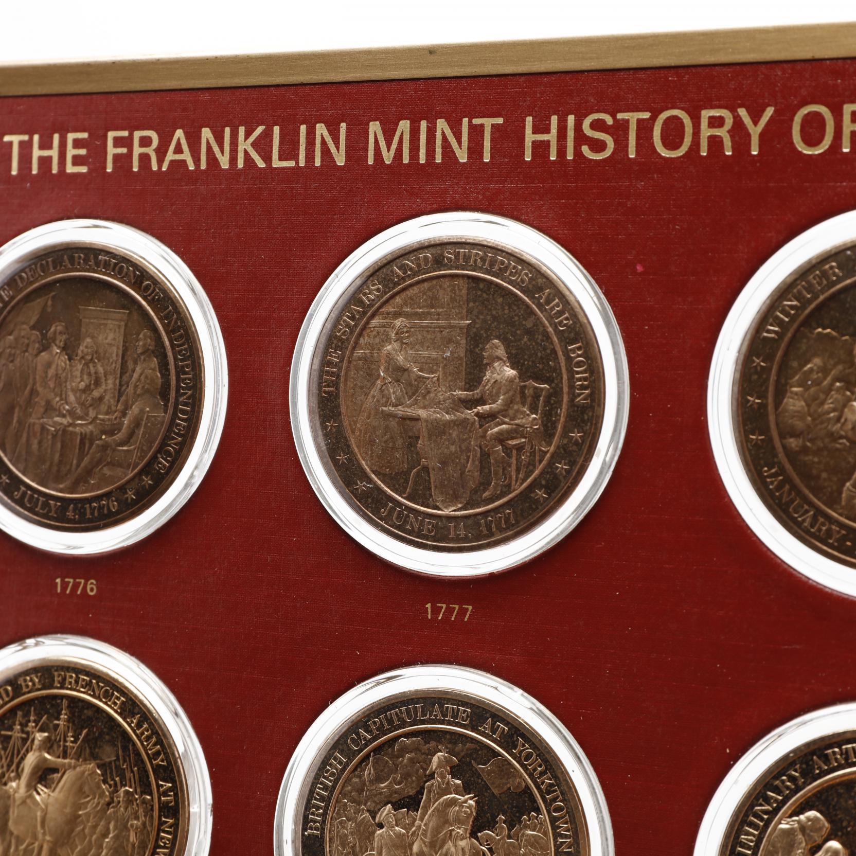 Franklin Mint Bicentennial Set of 200 Bronze Medallions (Lot 304
