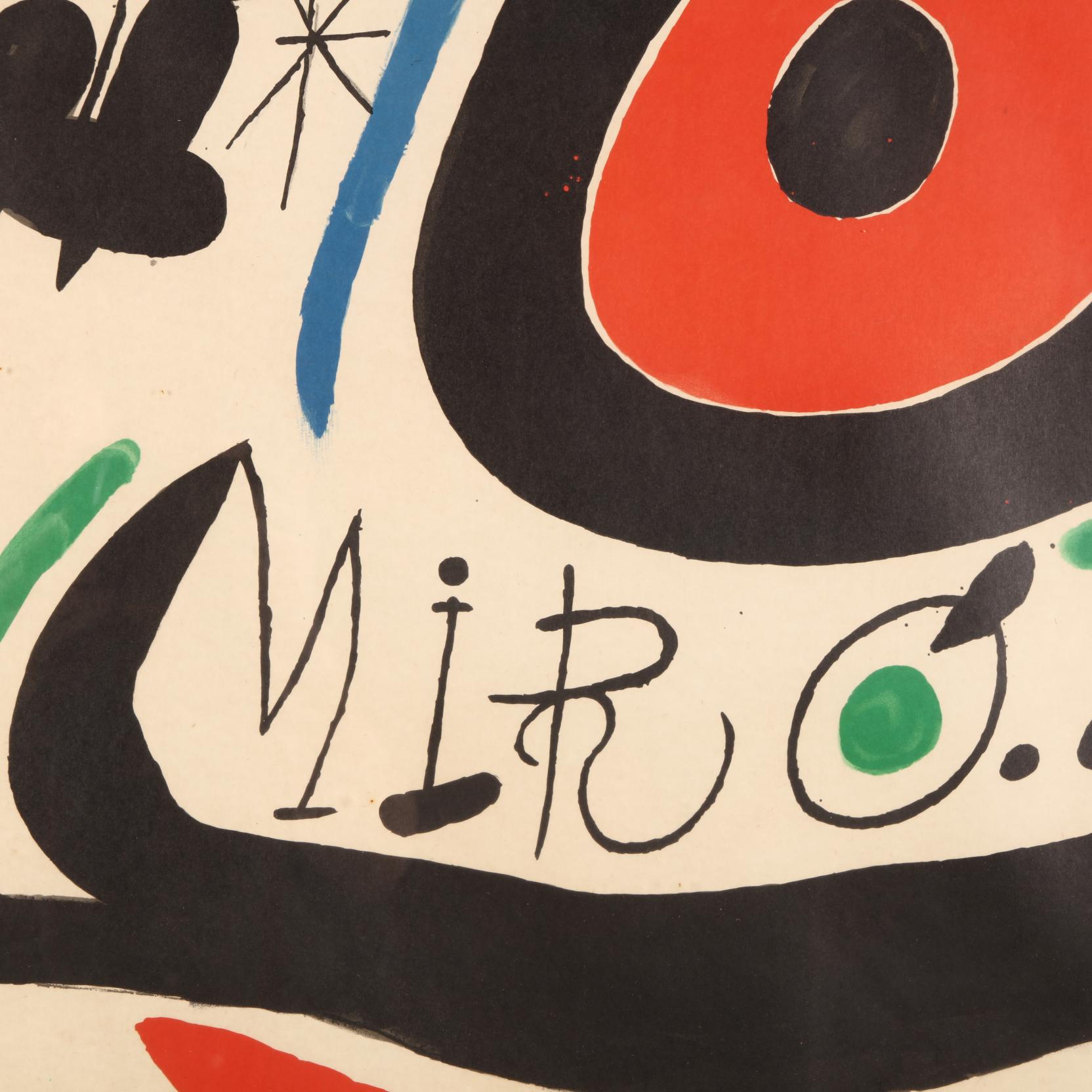 Tress llibres de JOAN MIRO 1970 ポスター