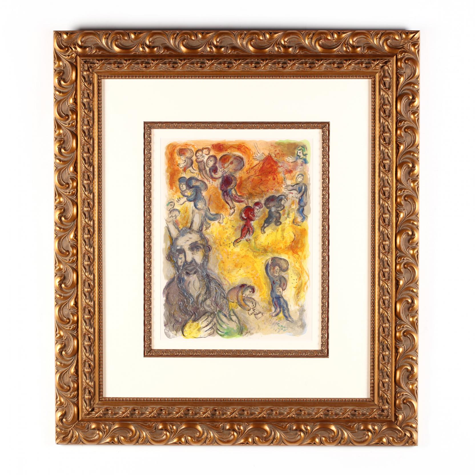 Marc Chagall (French/Russian, 1887-1985), Moses Sees the Suffering