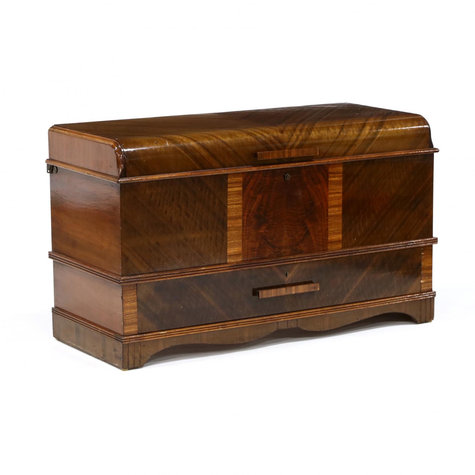 Art Deco Waterfall Cedar Chest Lot 405 December Gallery AuctionDec 15 2018 9 00am