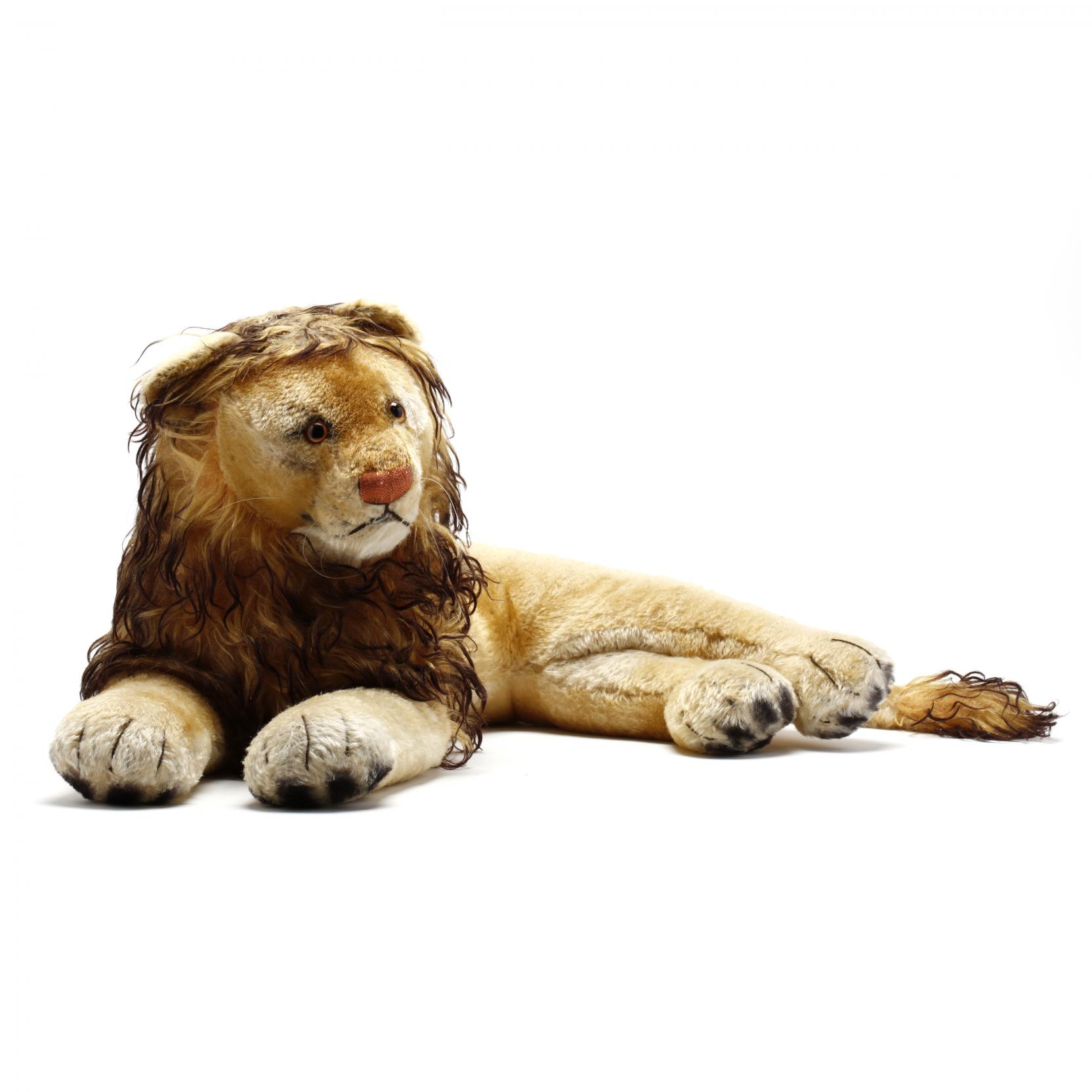Large Vintage Steiff Lion (Lot 154a - December Gallery