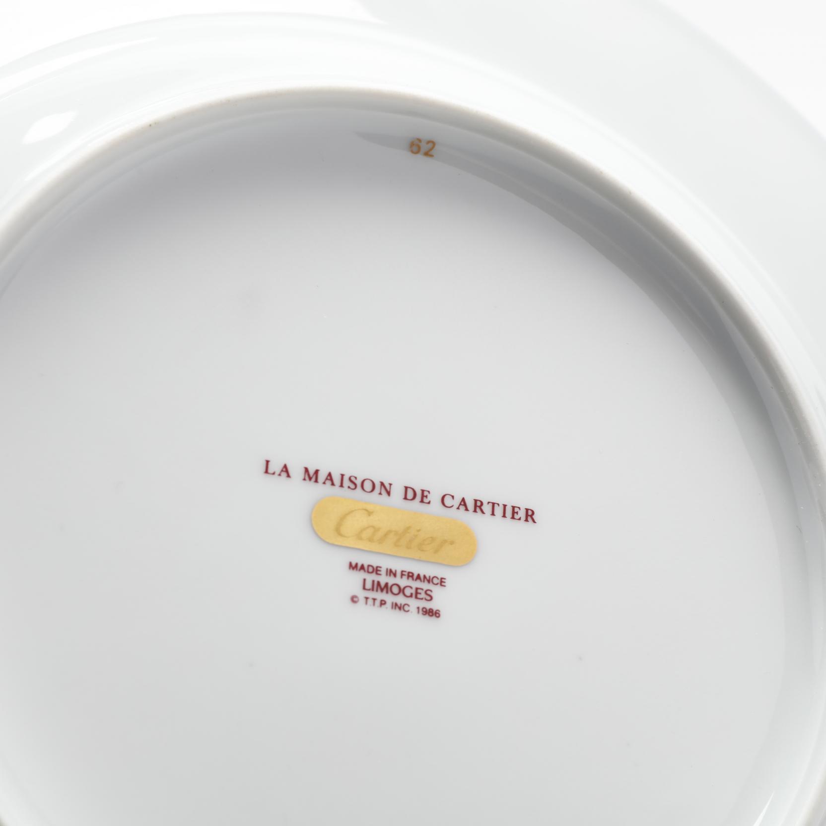 La Maison de Louis Cartier Limoges Porcelain Plates (Lot 451