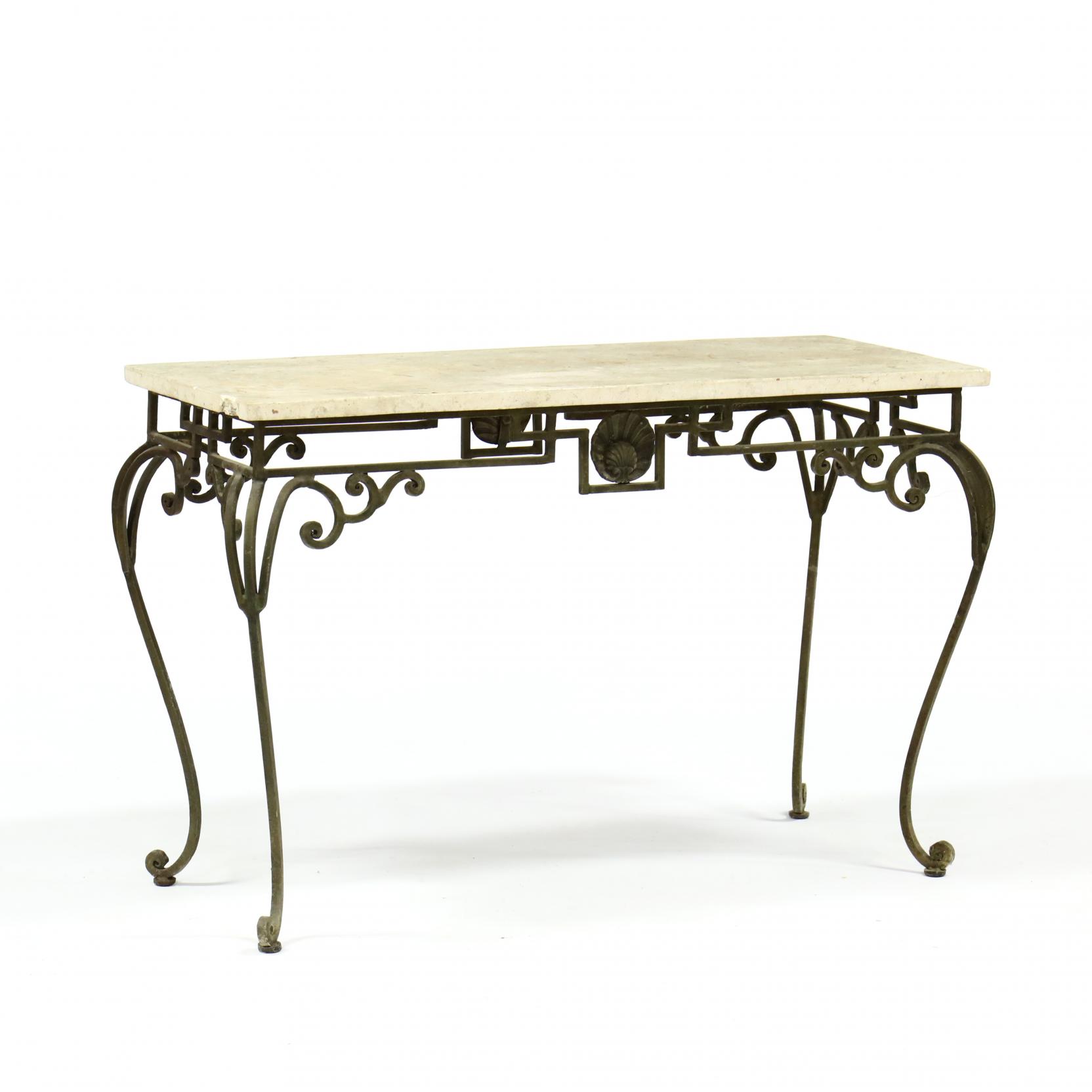 Spanish Style Tessellated Stone Top Console Table (Lot 500