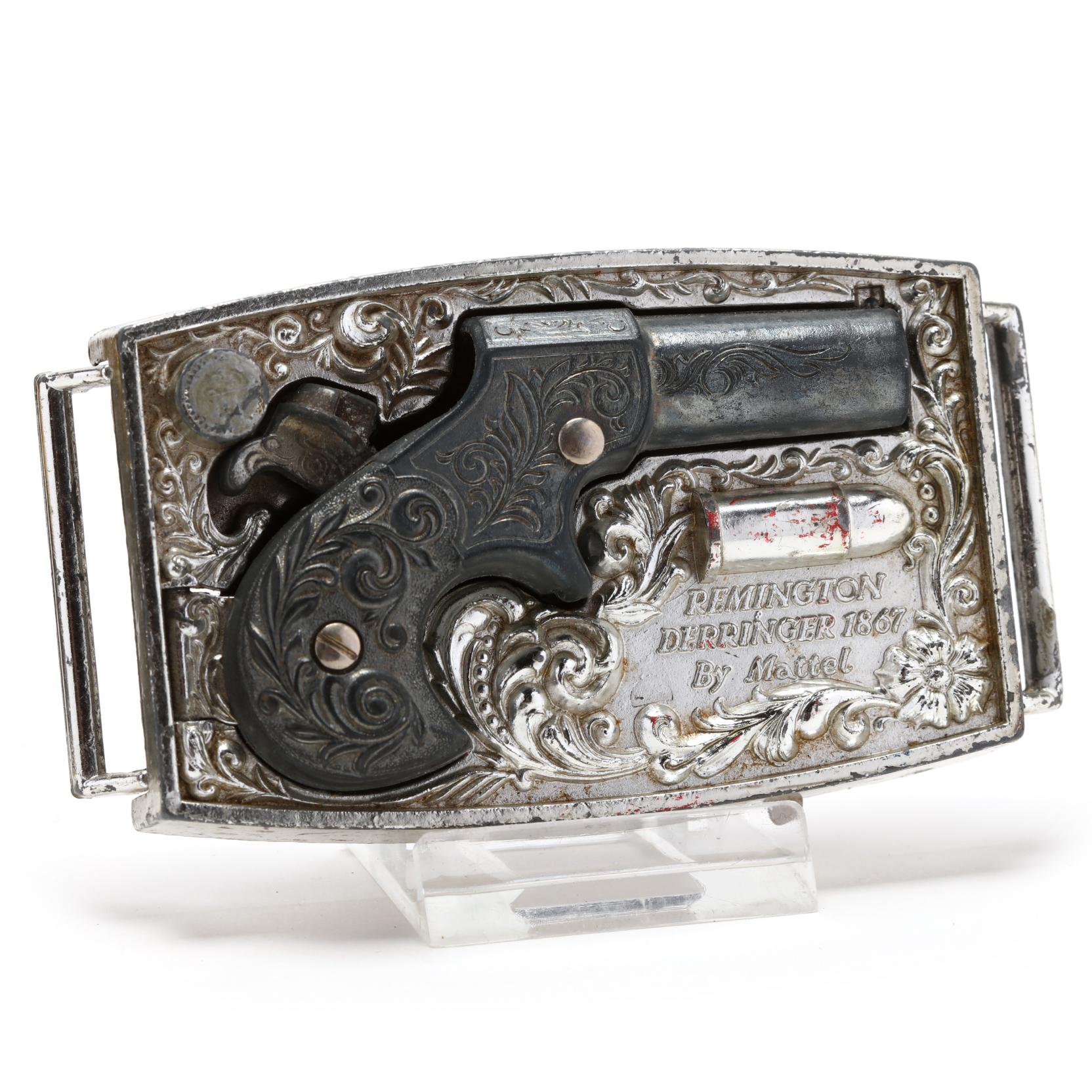 Vintage Cigarette Case and Remington Belt Buckle (Lot 625