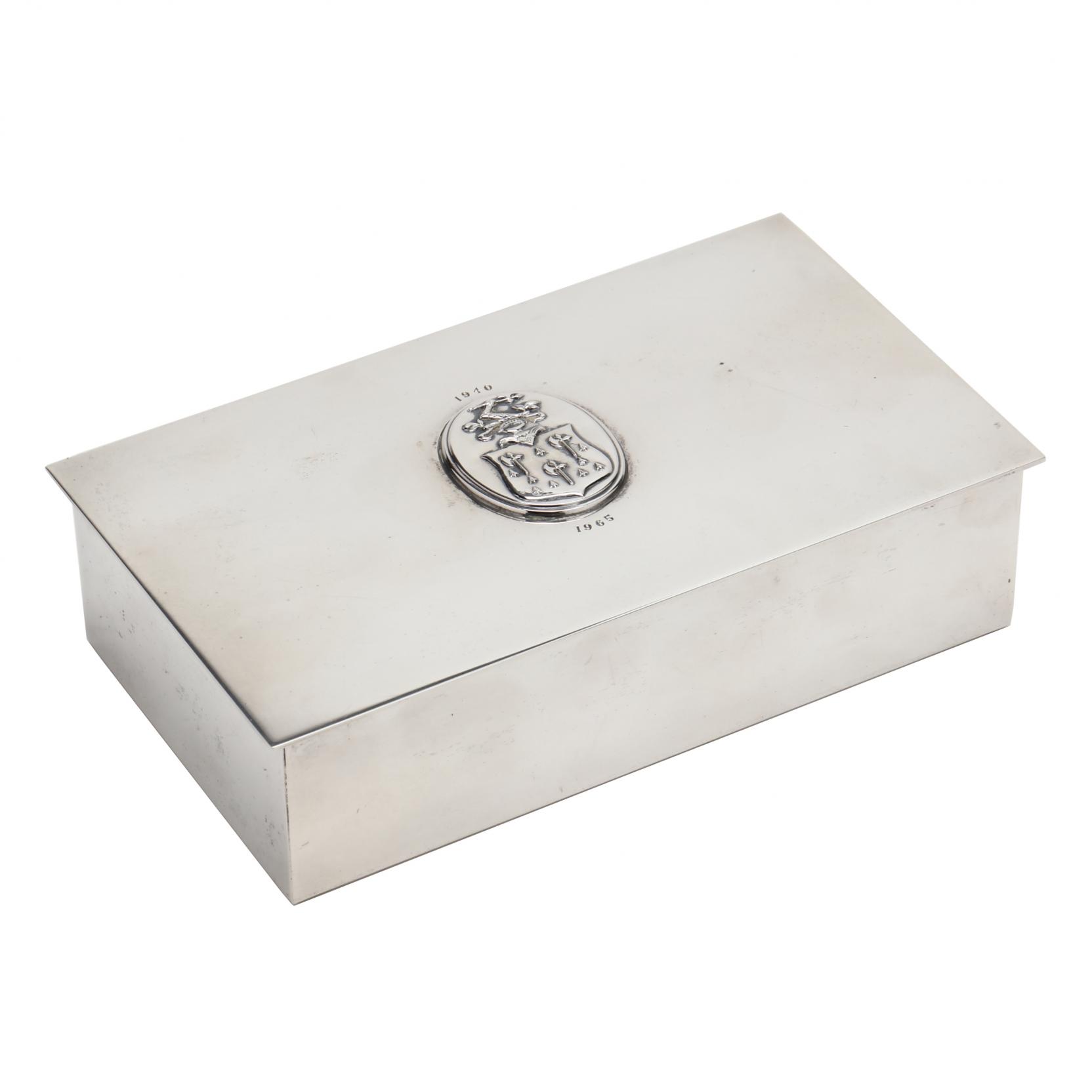 A Vintage Tiffany & Co. Sterling Silver Cigarette Box (Lot