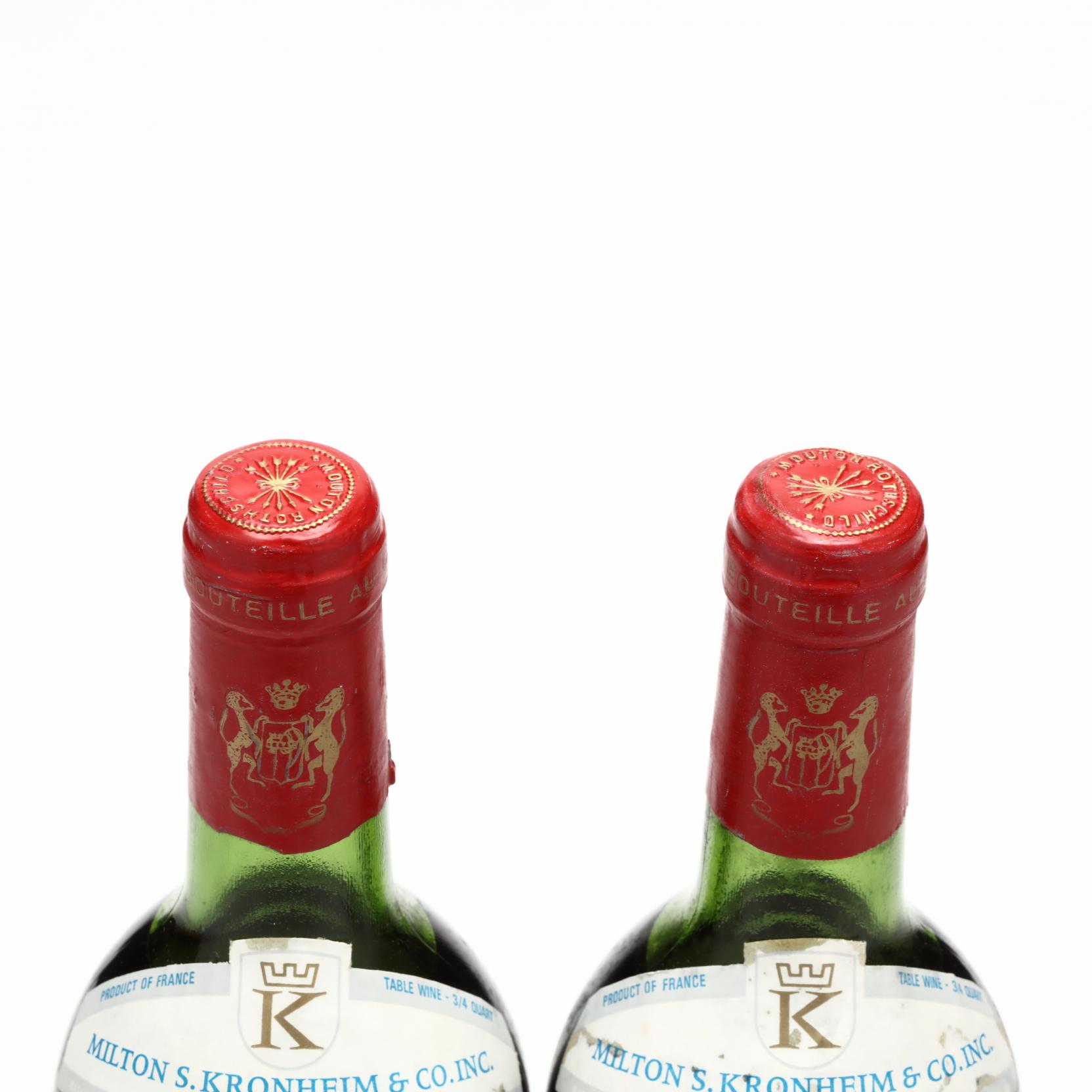 Chateau Mouton-Rothschild - Vintage 1974 (Lot 2128 - Rare