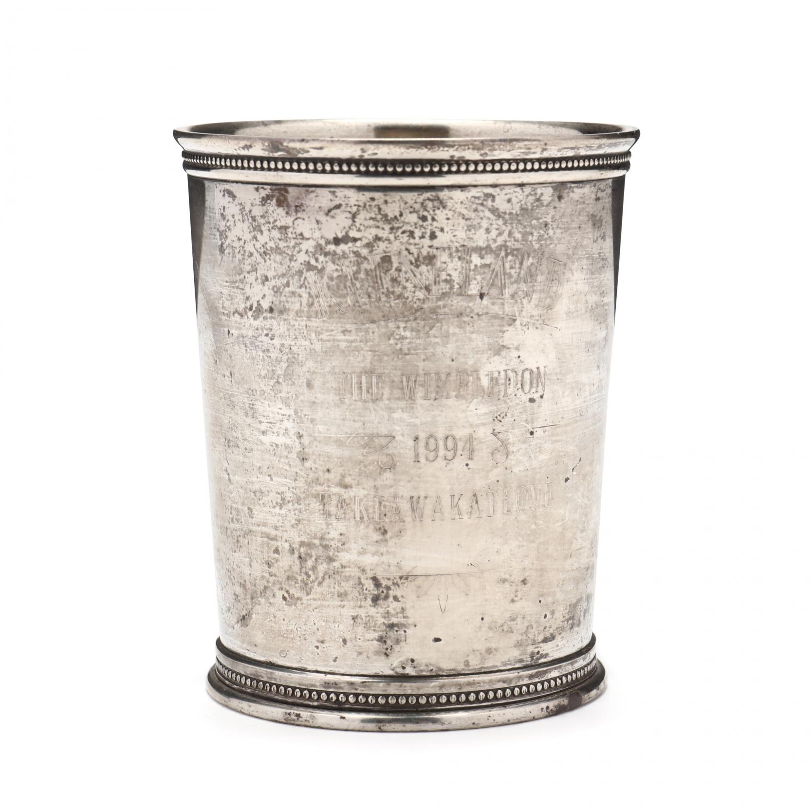 A Sterling Silver Mint Julep Cup by Mark J. Scearce (Lot 550