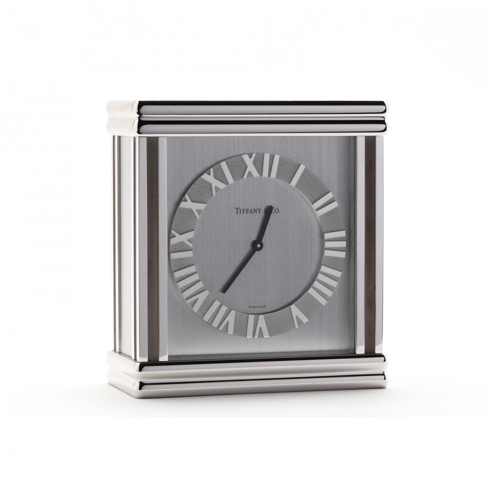 A Tiffany & Co. Swiss Made Desk Clock (Lot 434 - July Gallery