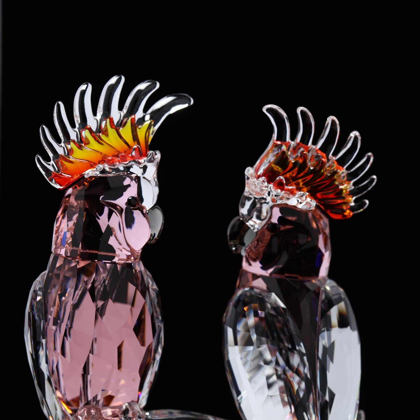 Swarovski, Pink Cockatoos (Lot 624 - June Gallery AuctionJun 29