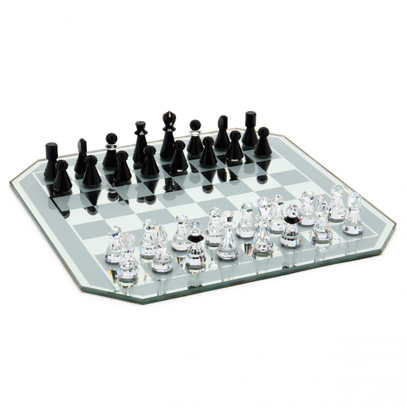 Vintage Swarovski Crystal Chess Set (Lot 650 - June Gallery