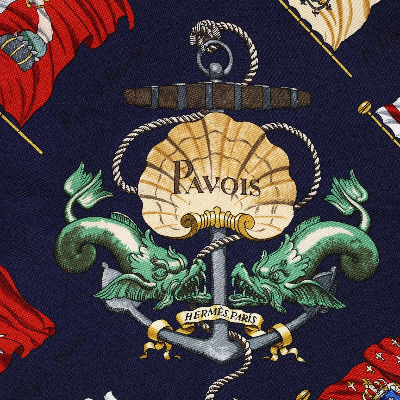 A Silk Scarf, Pavois, Hermes (Lot 291 - June Gallery A Silk Scarf, Pavois, Hermes (Lot 291 - June Gallery