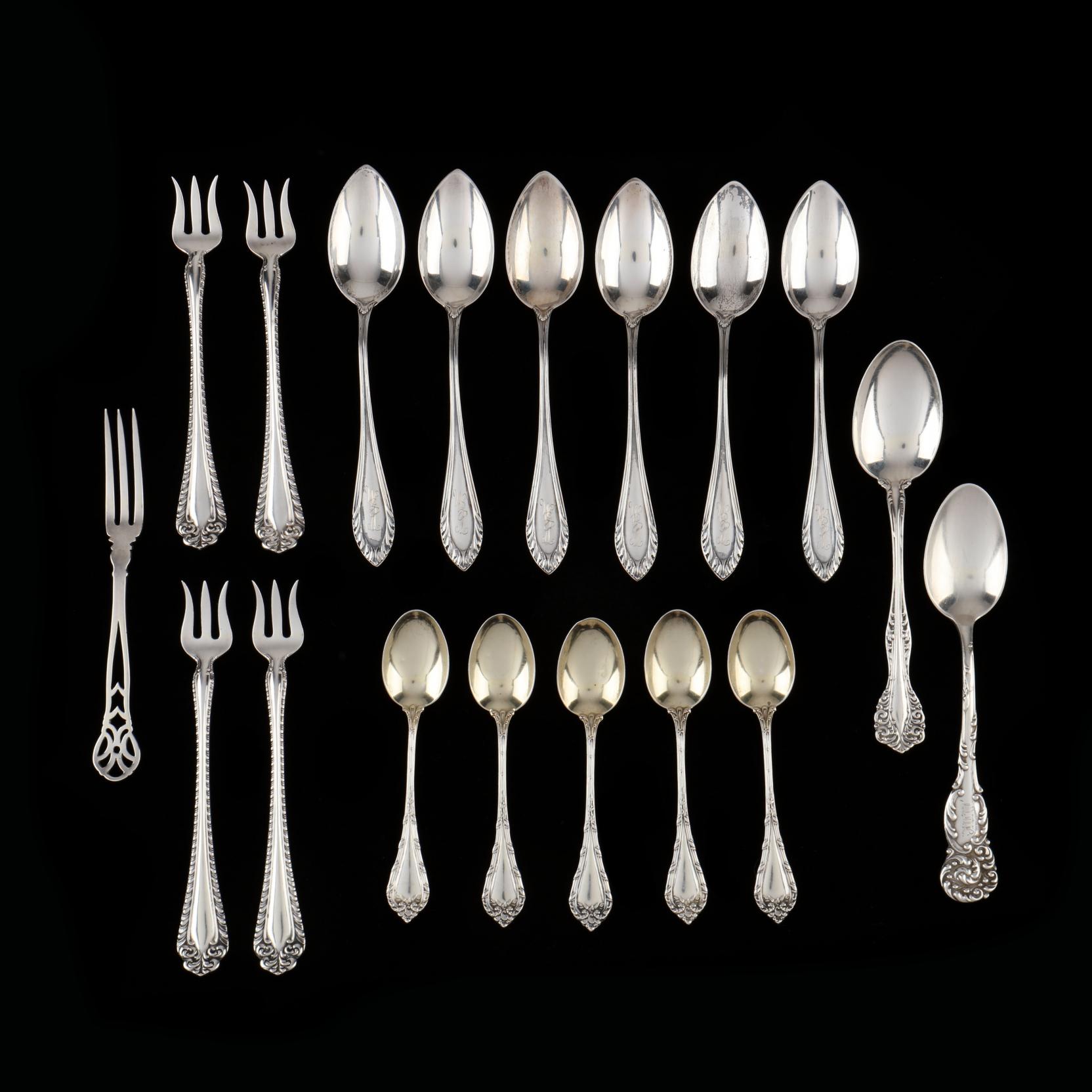 18) Pieces of Assorted Sterling Silver and .800 Silver Flatware
