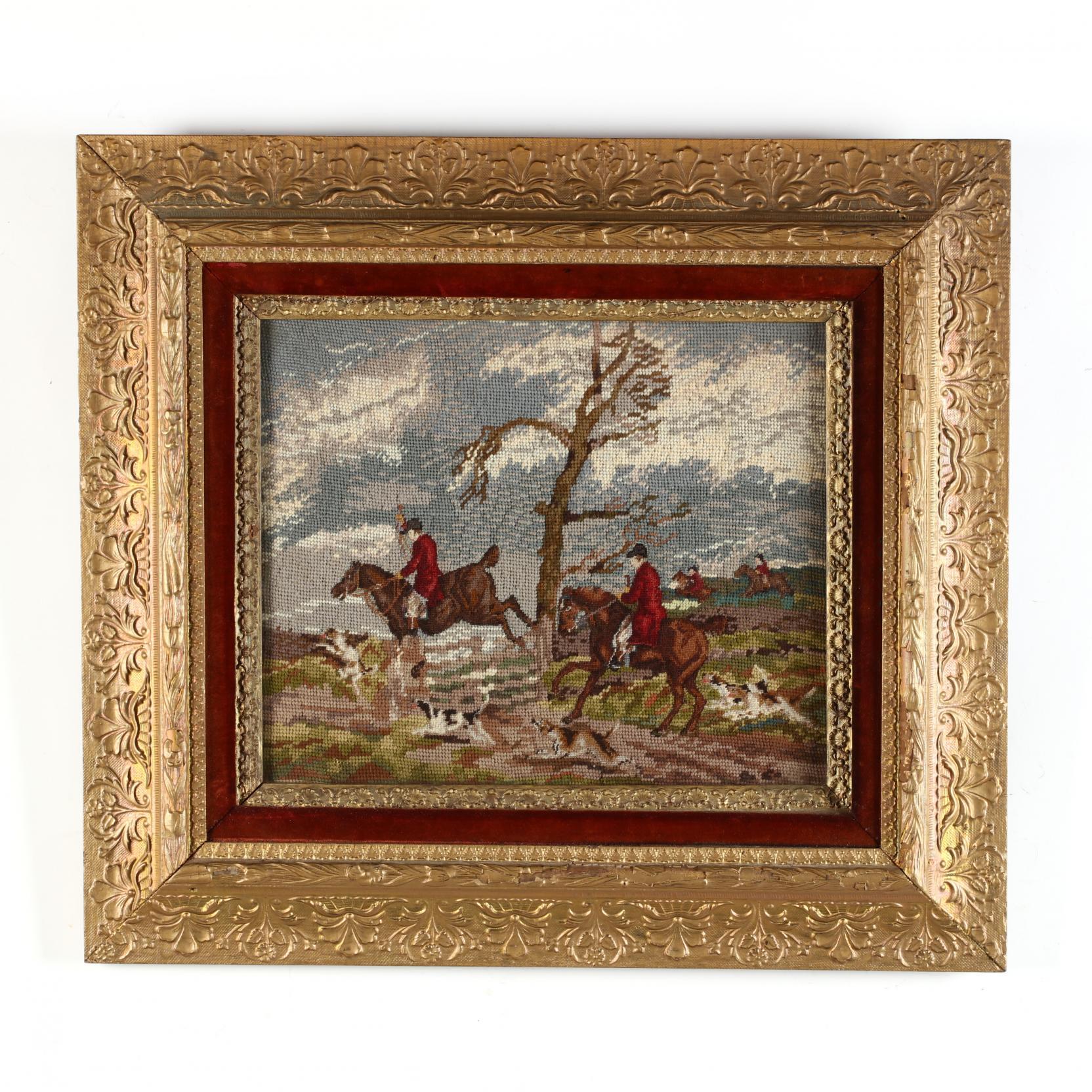 vintage-equestrian-theme-pictorial-needlework