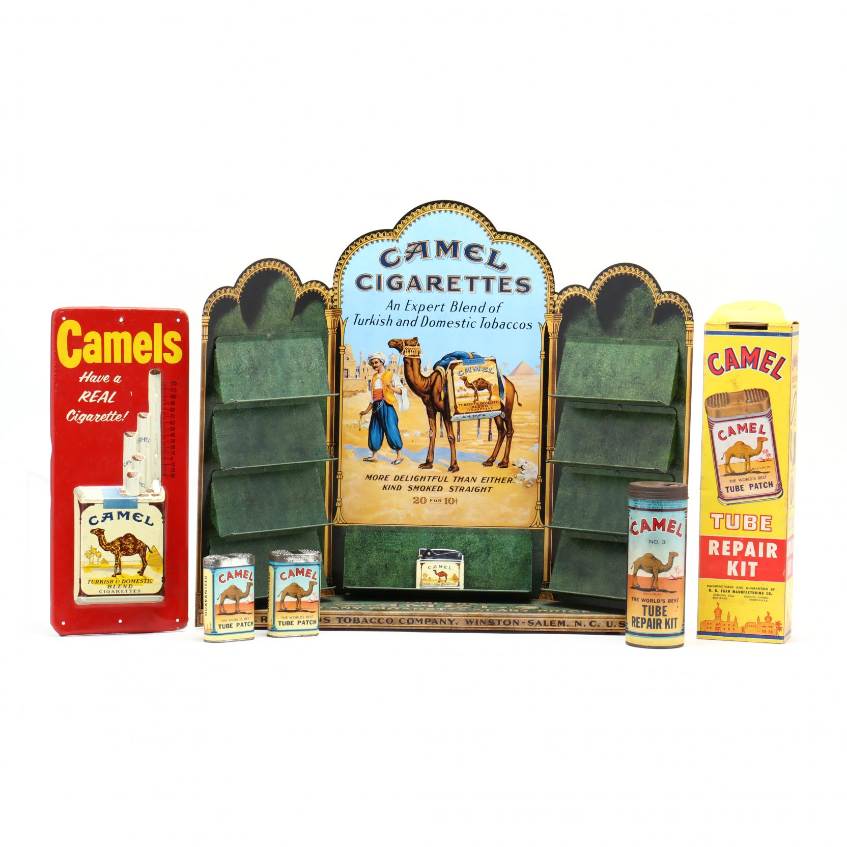 Six Advertising Items Pertaining to Camel Cigarettes (Lot 1015