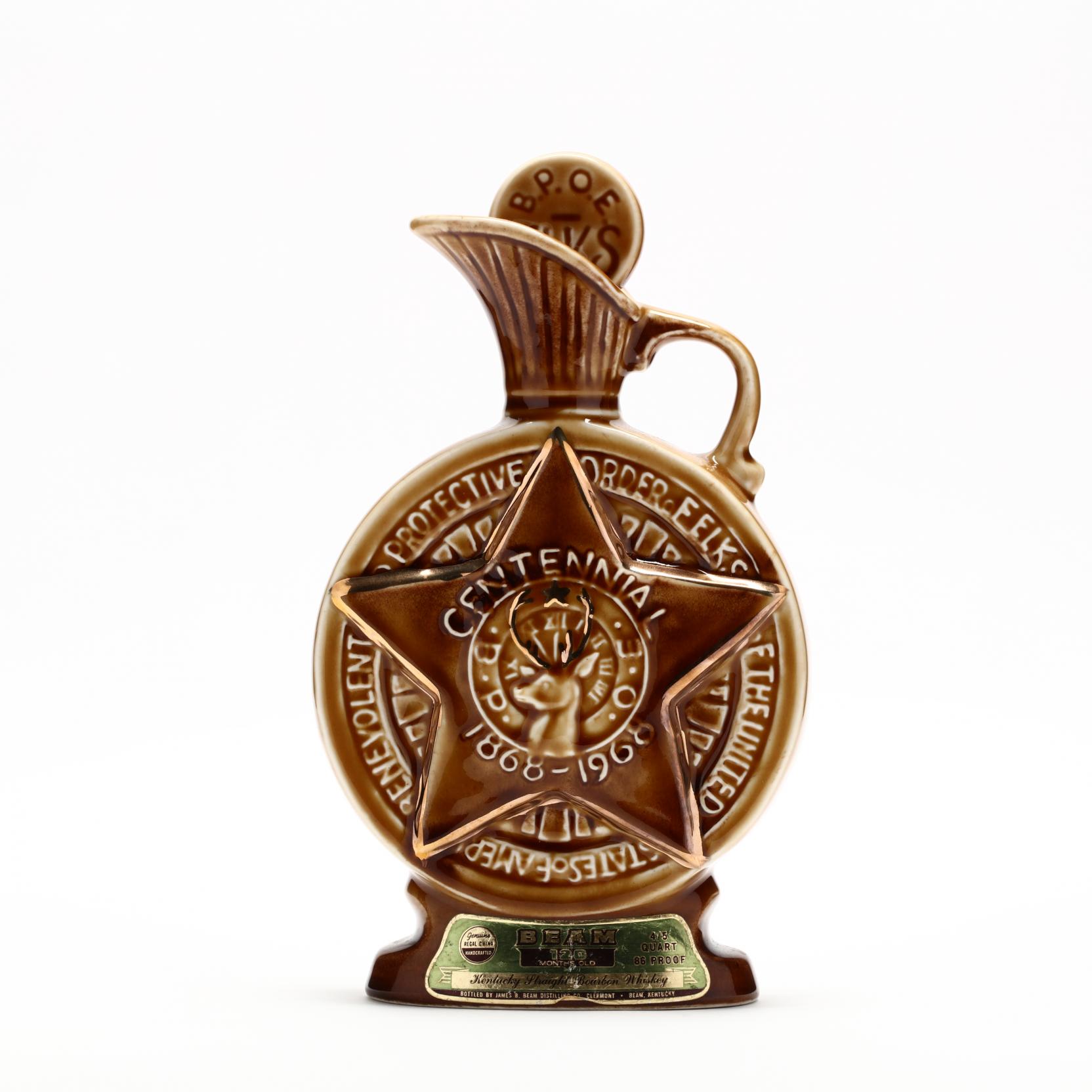 Jim Beam Kentucky Straight Bourbon Whiskey, Elks Centennial