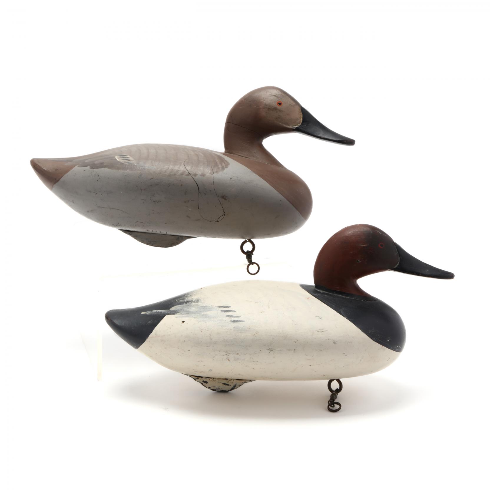 A Pair of Mitchell Oversize Canvasback Decoys (Lot 267 - October