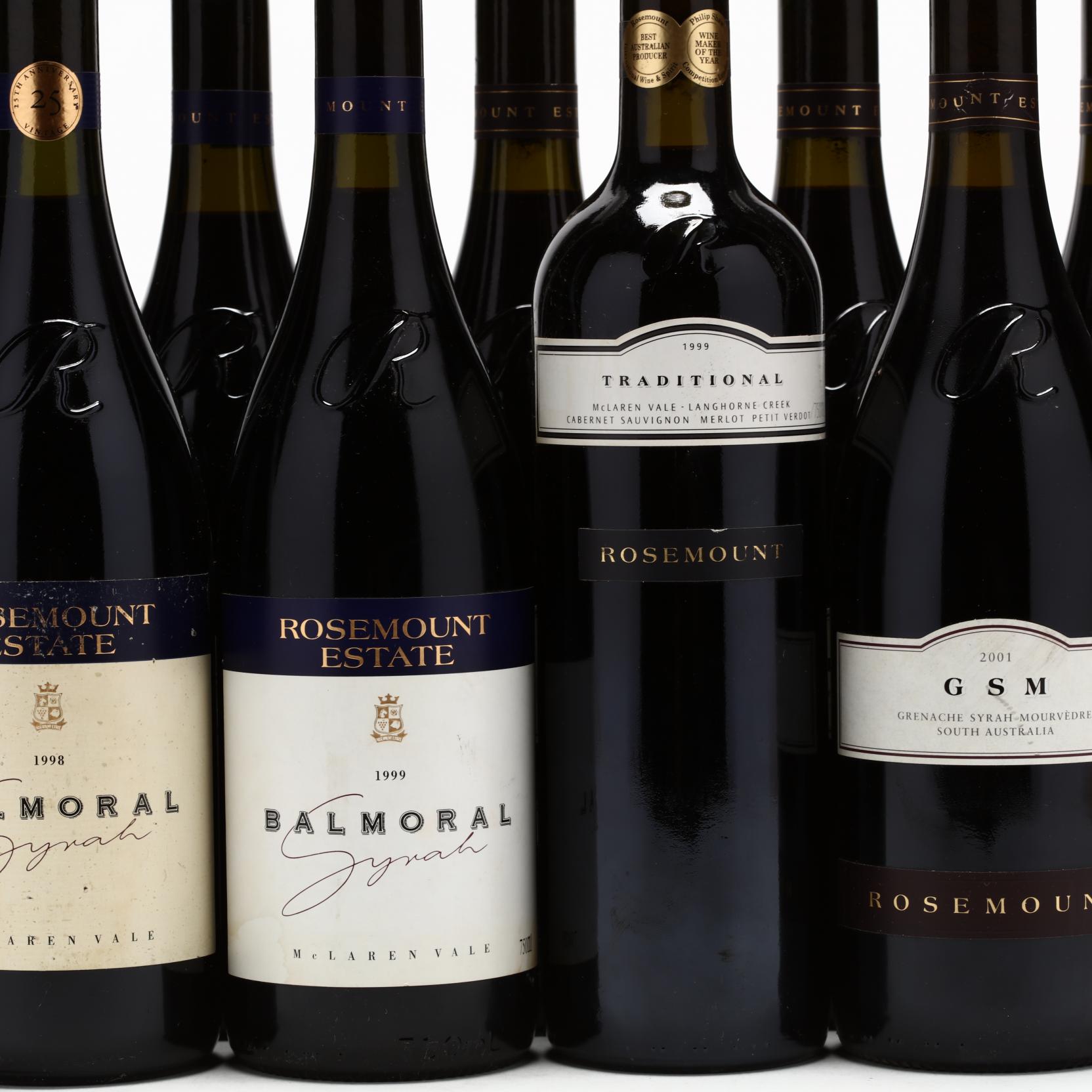 1998, 1999 & 2001 Rosemount Estate (Lot 4281 - Fine Wine &amp 