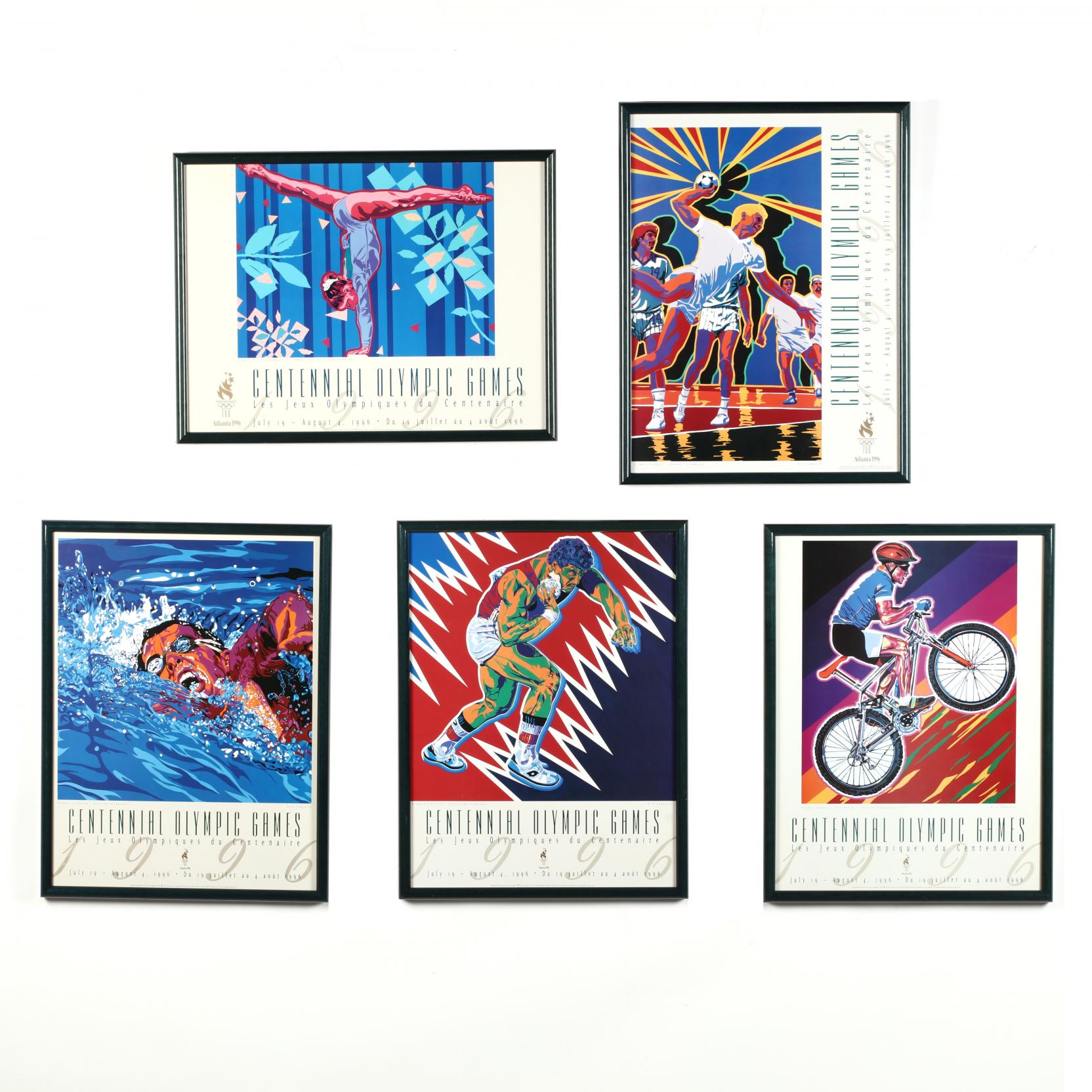 Five 1996 Olympic Posters (Lot 599 - October Gallery AuctionOct 12