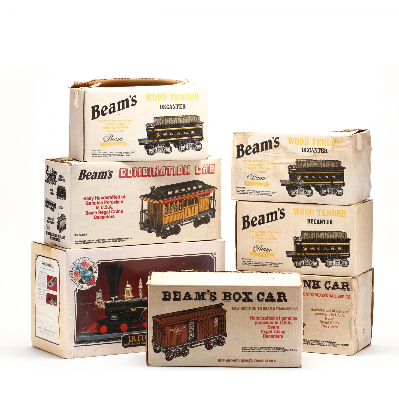 Jim Beam Liquor Decanter Train Set The Best Picture Of Beam